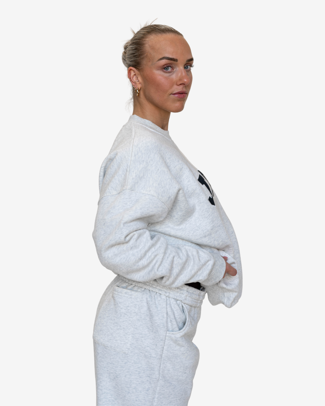 JNTL Oversized Crewneck Sweatshirt (Lysgrå)