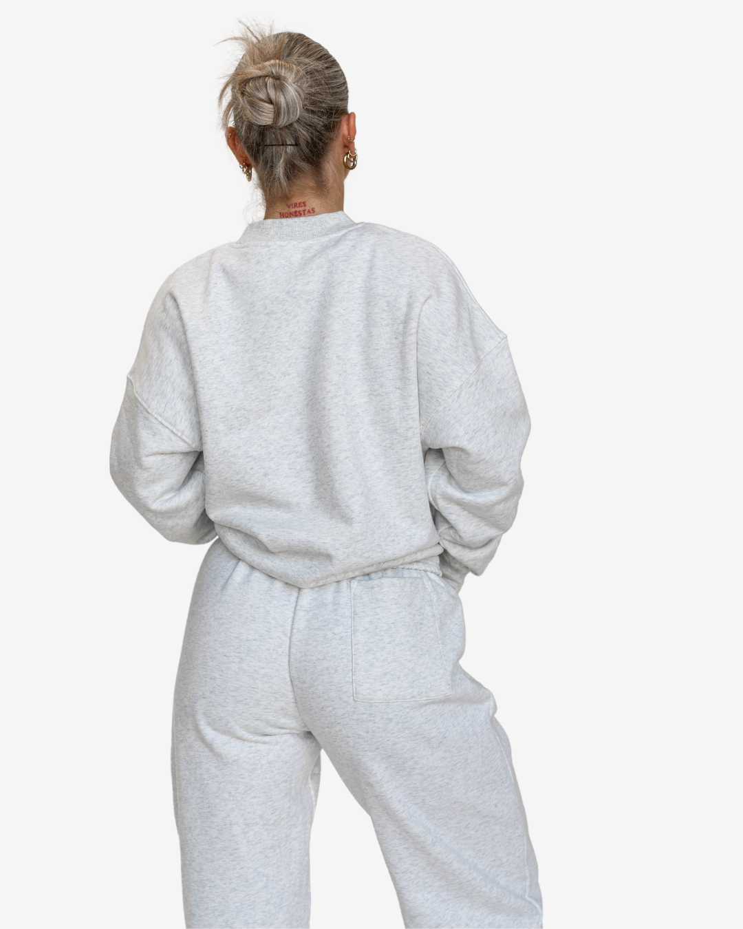 JNTL Oversized Crewneck Sweatshirt (Light Grey)