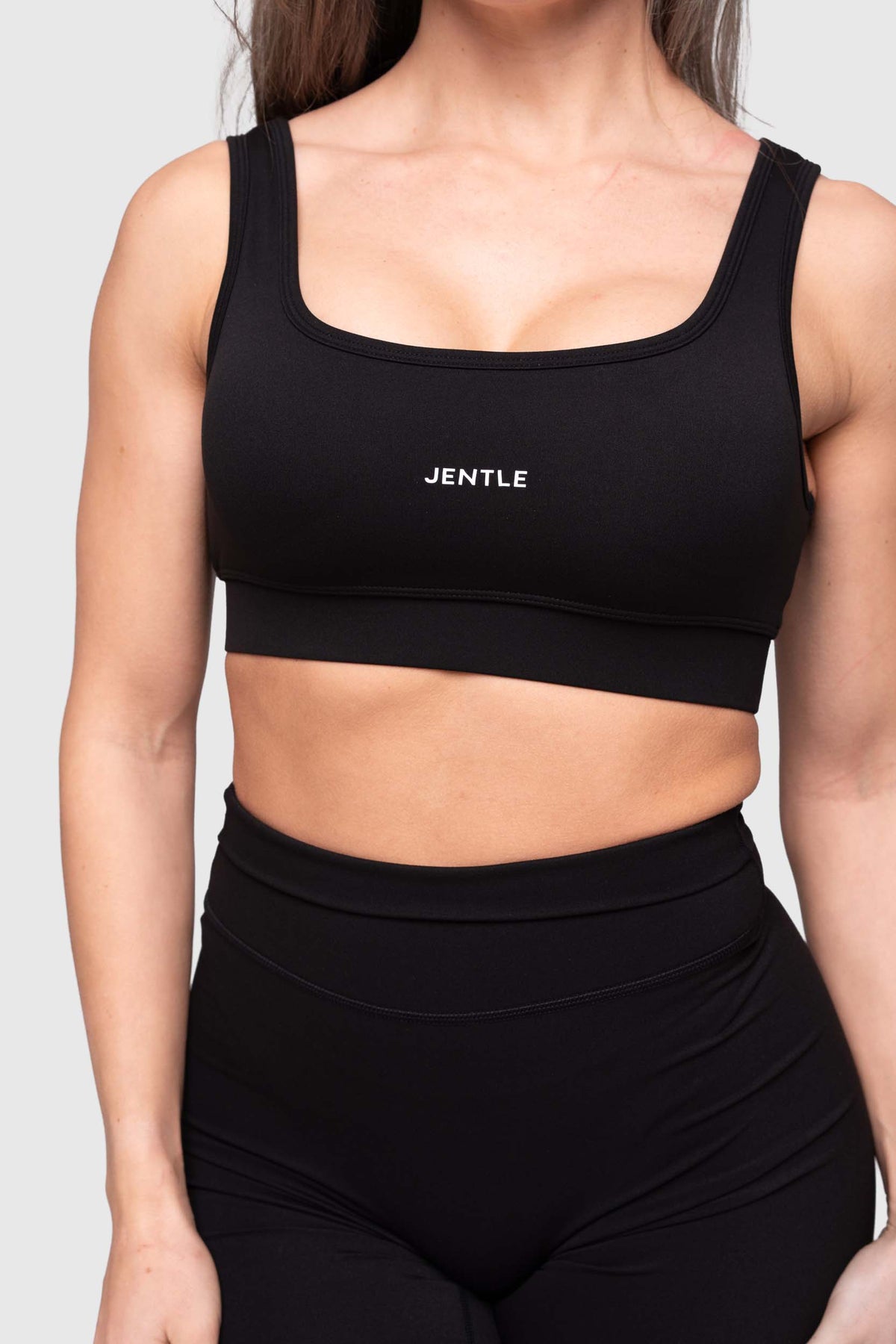 Day Performance Wide Band Sports Bra (Black)