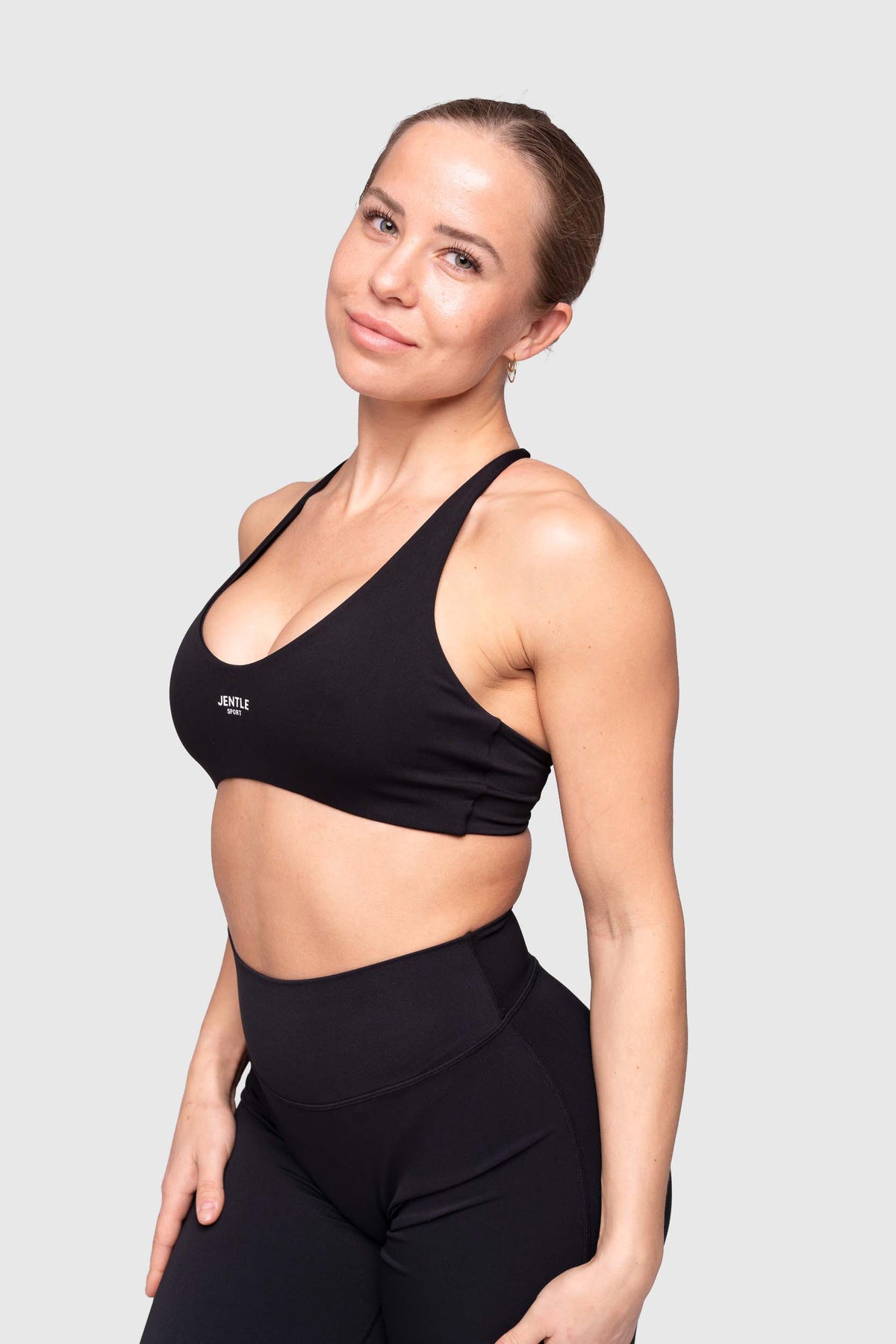 Pulse Cross-back Sports Bra (Black)