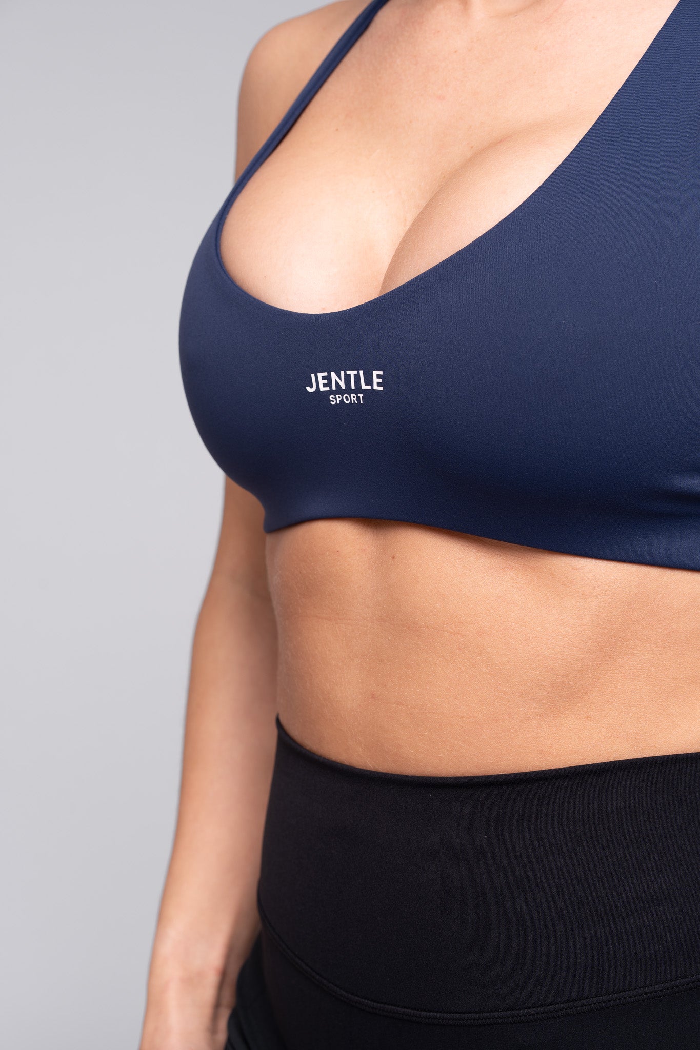 Sport Cross-back Sports Bra (Dark Blue)