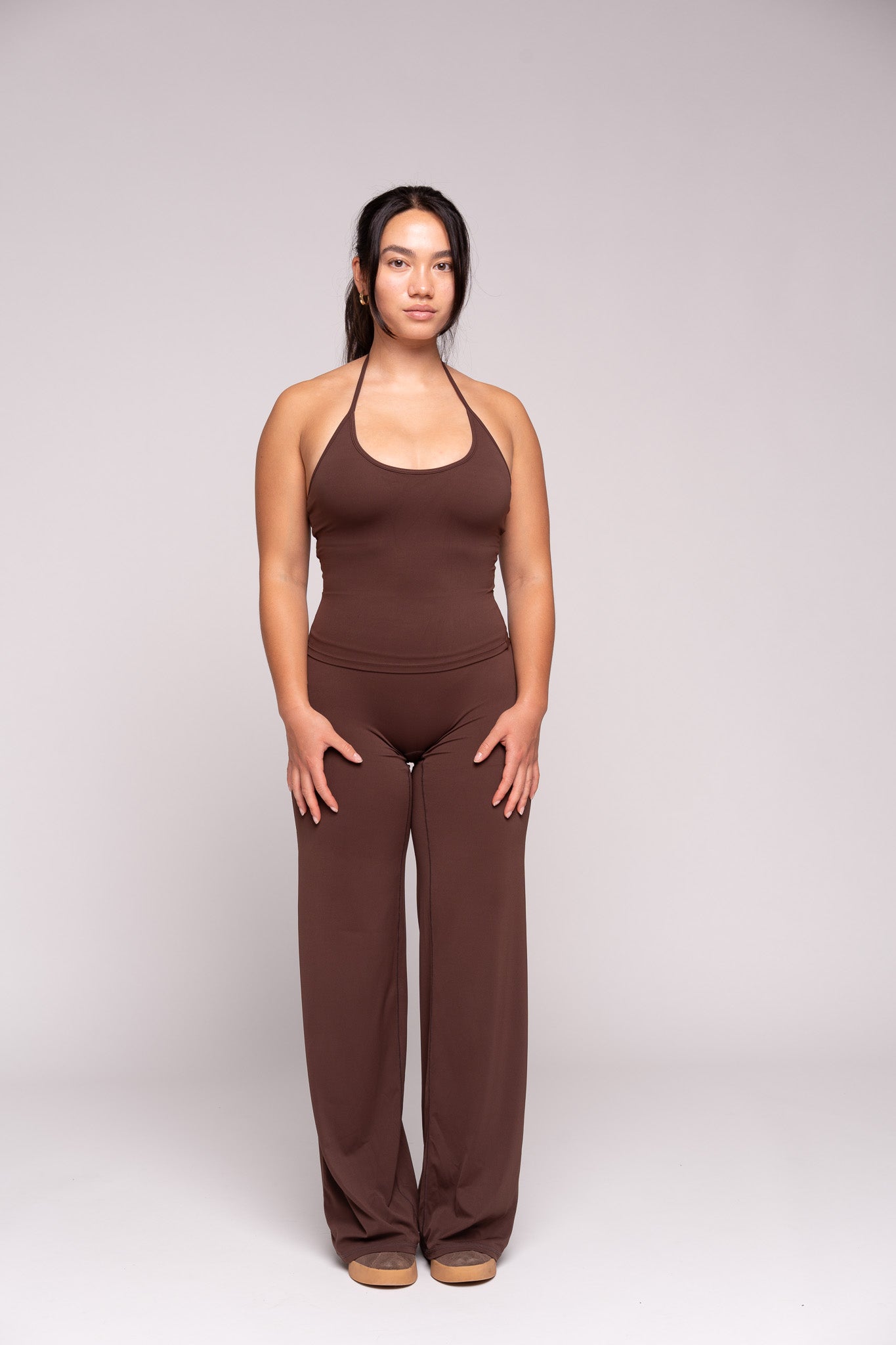 Ease x Amalie Vad - Straight Leg Pants (Coffee Brown)