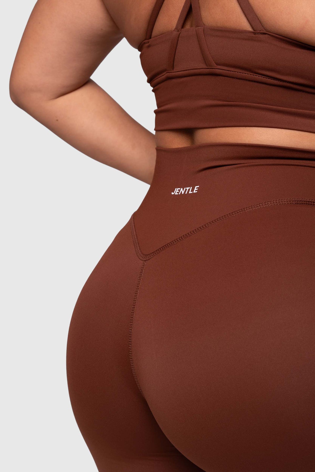 Thrive V-Cut Shorts (Brown)