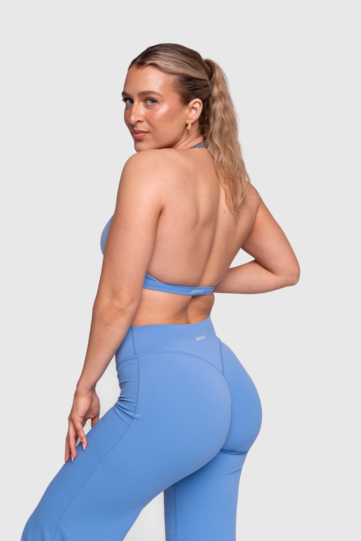 Ease x Amalie Vad - Halterneck Sports Bra (Blue)