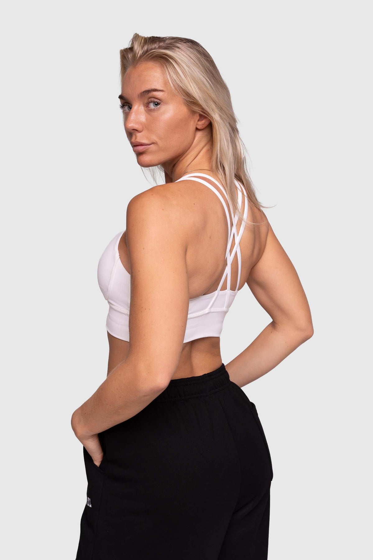 Thrive Active Sports Bra (White)