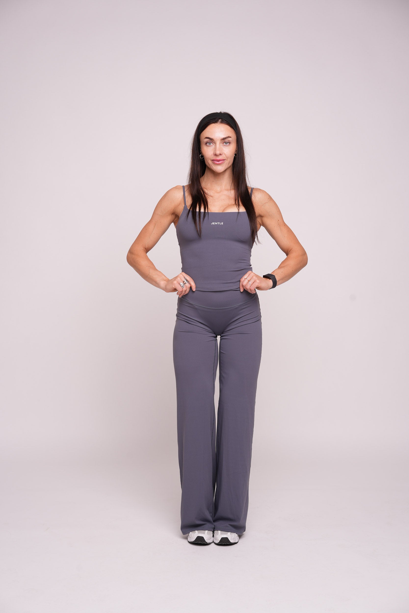 Ease Straight Leg Pants (Dark Grey)