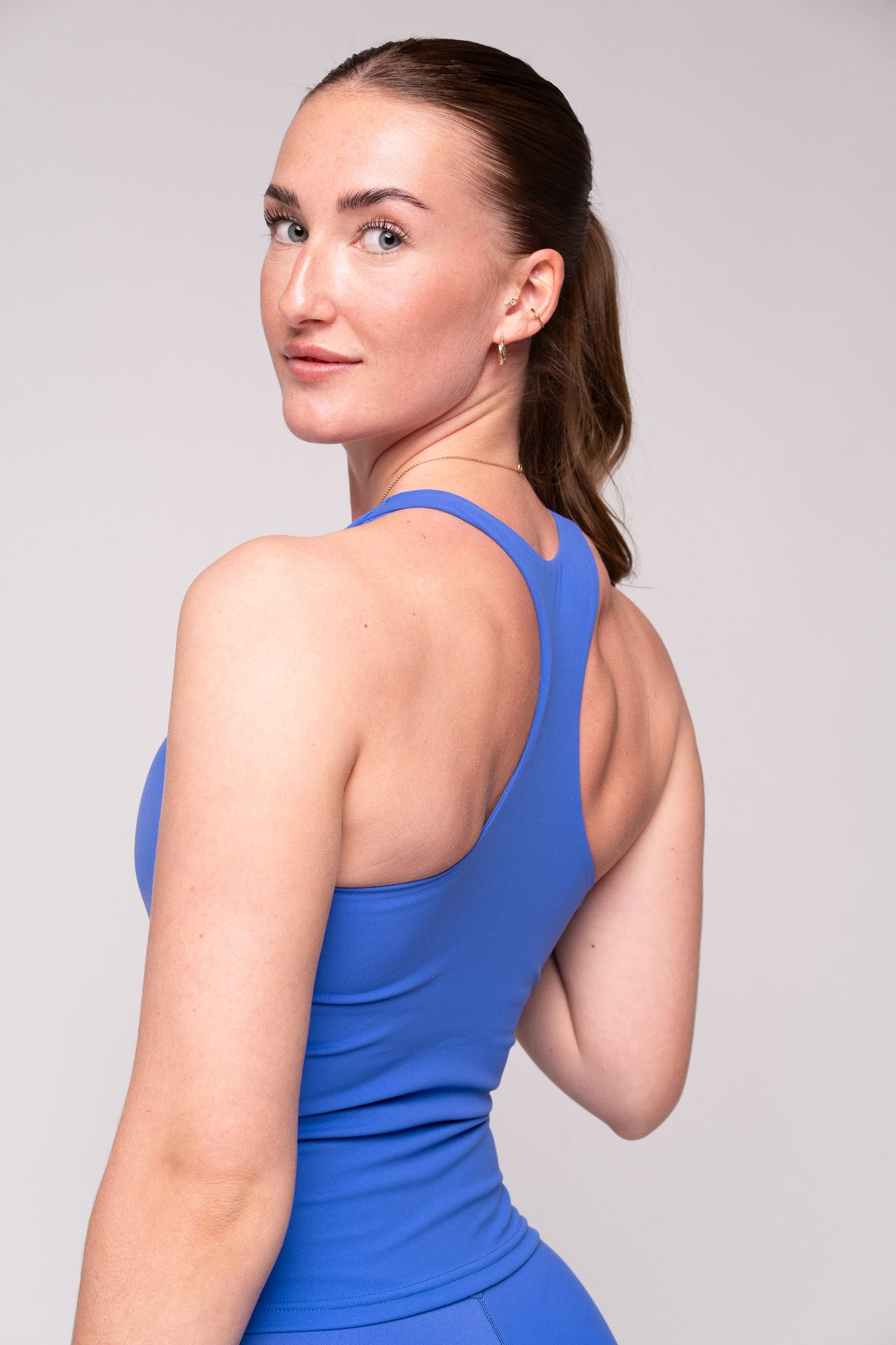 Day Racerback Tennis Tank Top (Blue)
