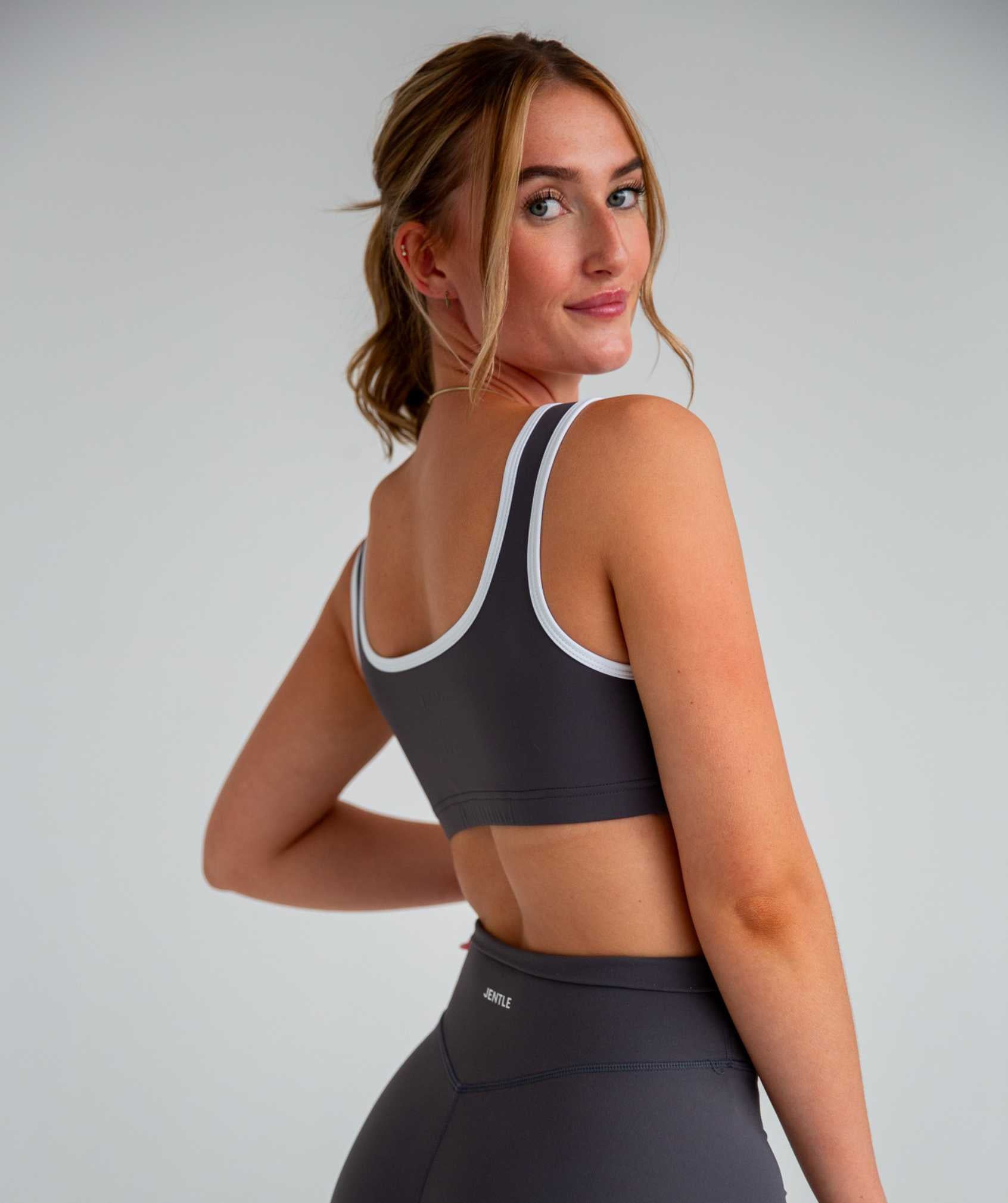 Day Sports Bra (Grey/White)