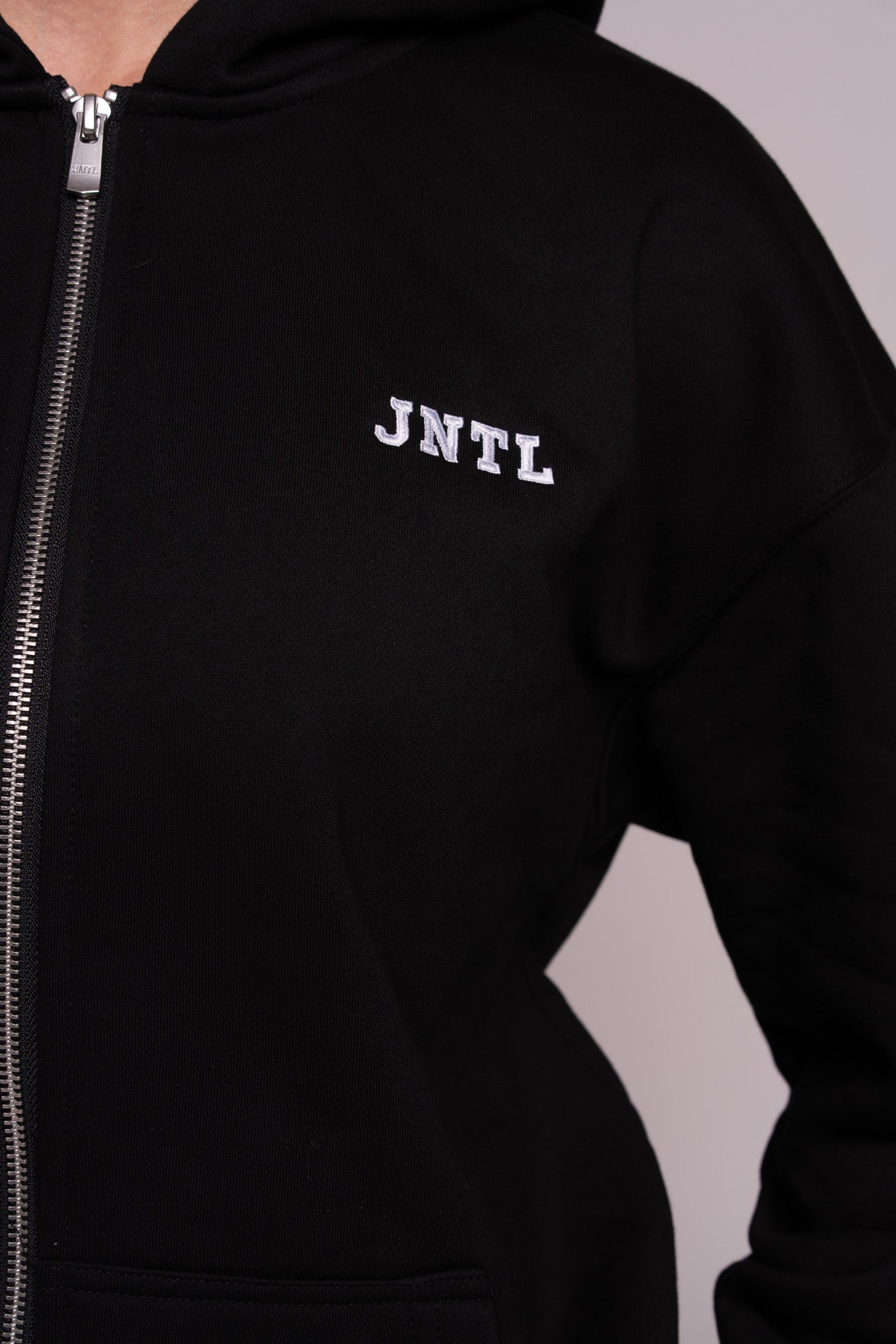 JNTL Oversized Zip Hoodie (Black)