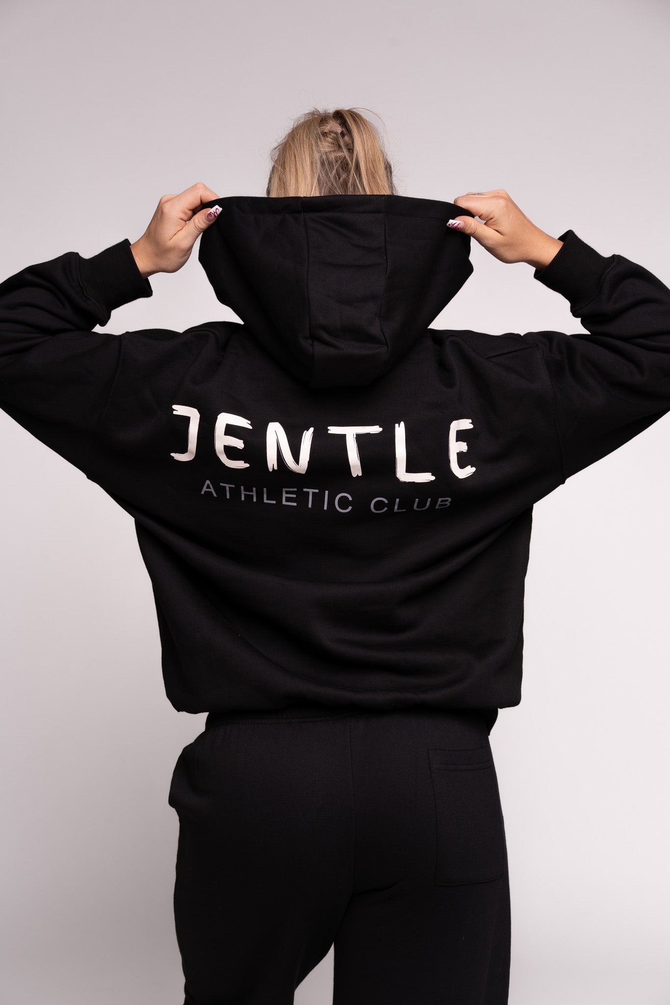 JNTL Oversized Zip Hoodie (Black)