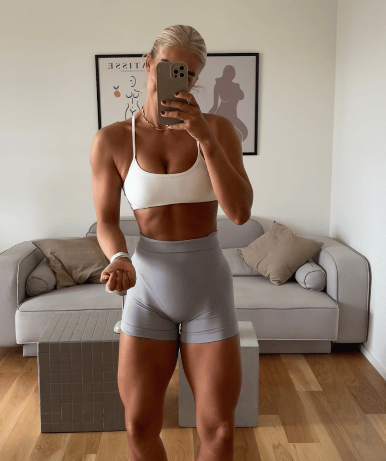 Jentle - Aria Sports Bra (White)