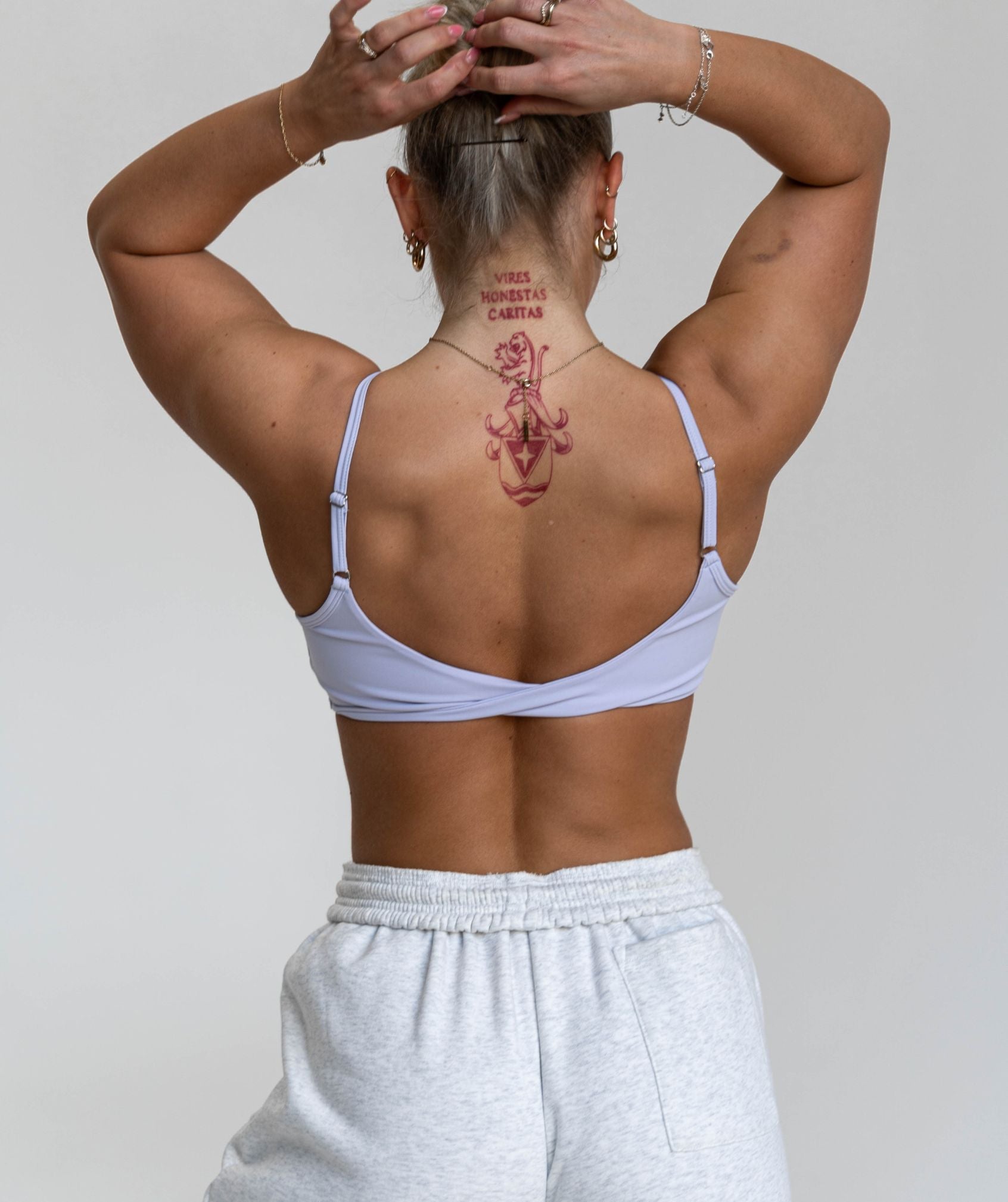 Kaiya Sports Bra (Blue/Grey)