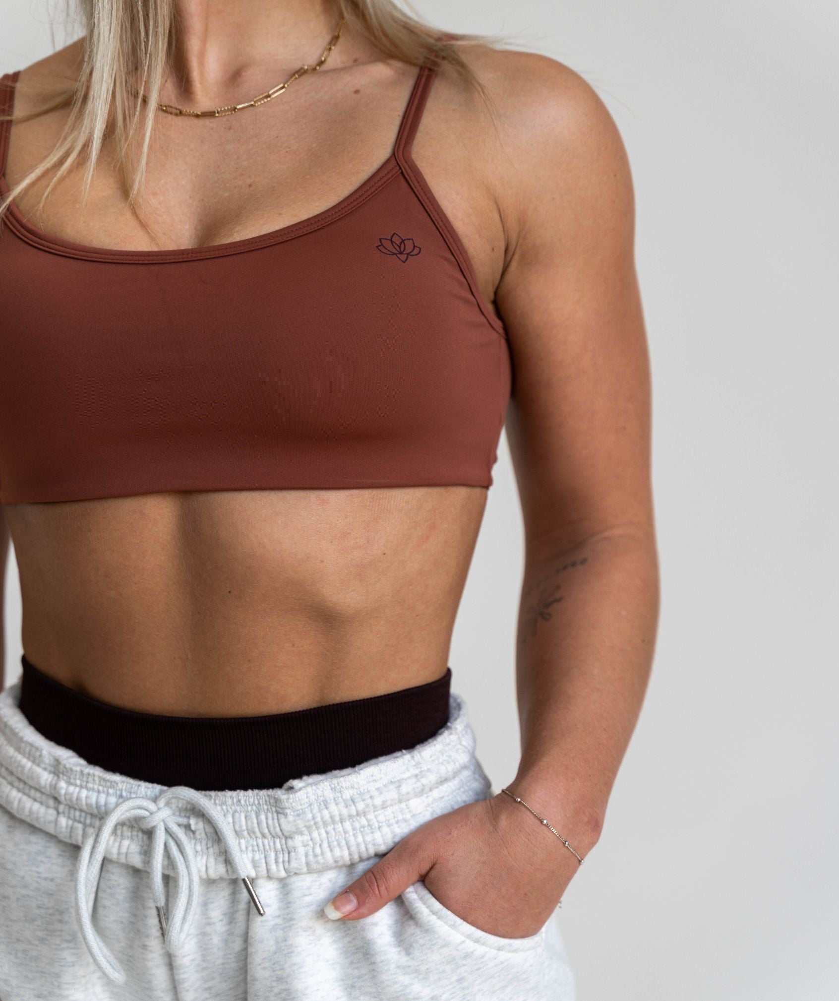Kaiya Sports Bra (Brown)