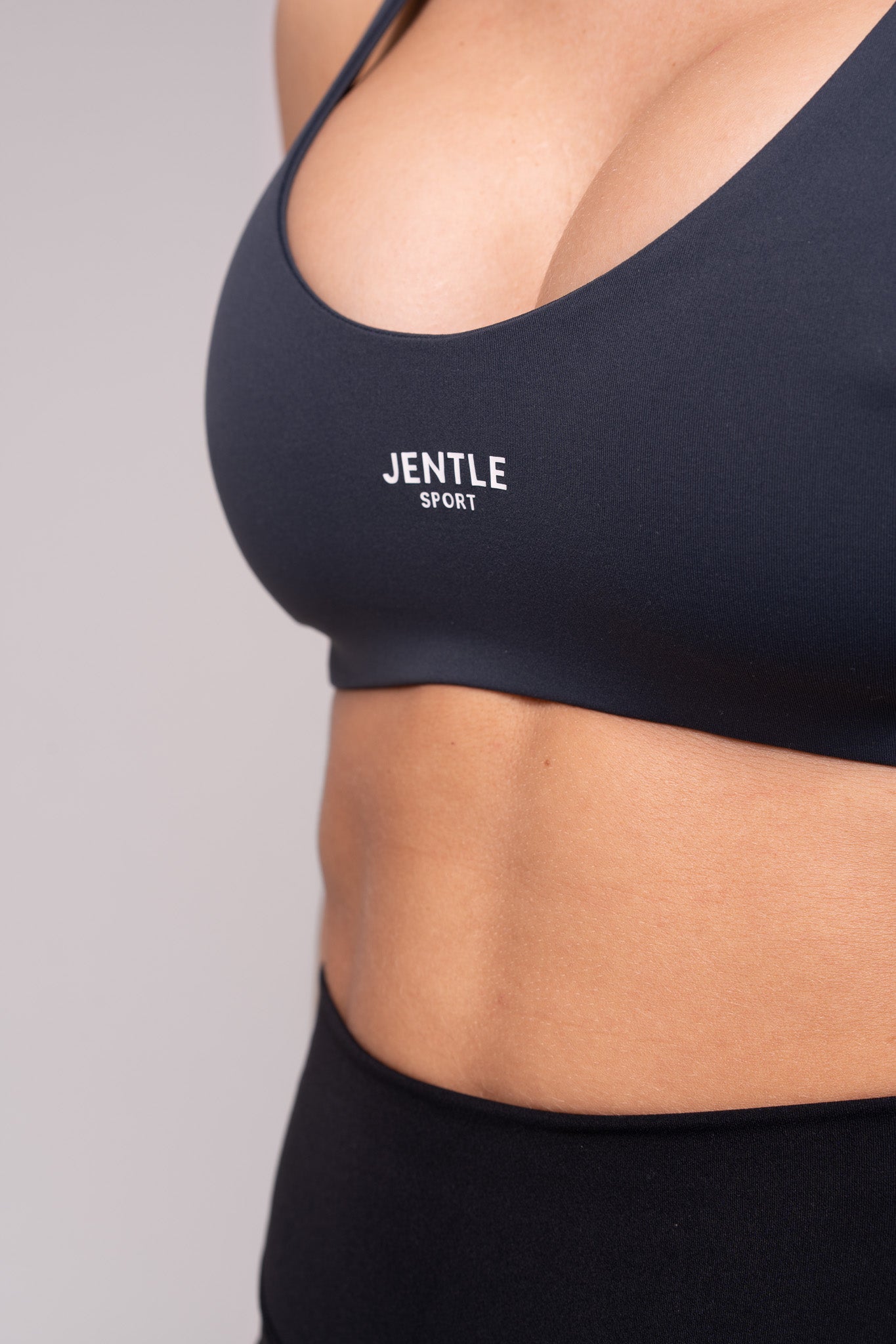 Sport Cross-back Sports Bra (Dark Grey)