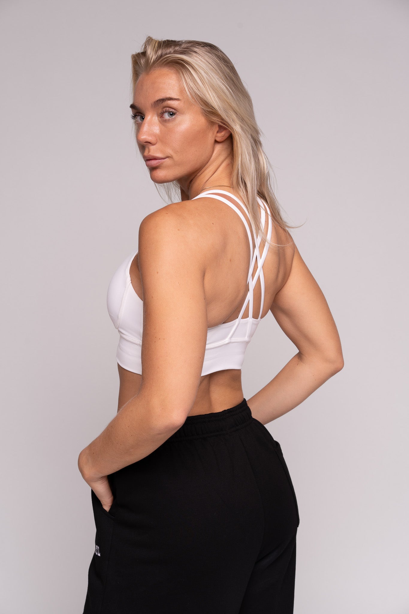 Thrive Active Sports Bra (White)
