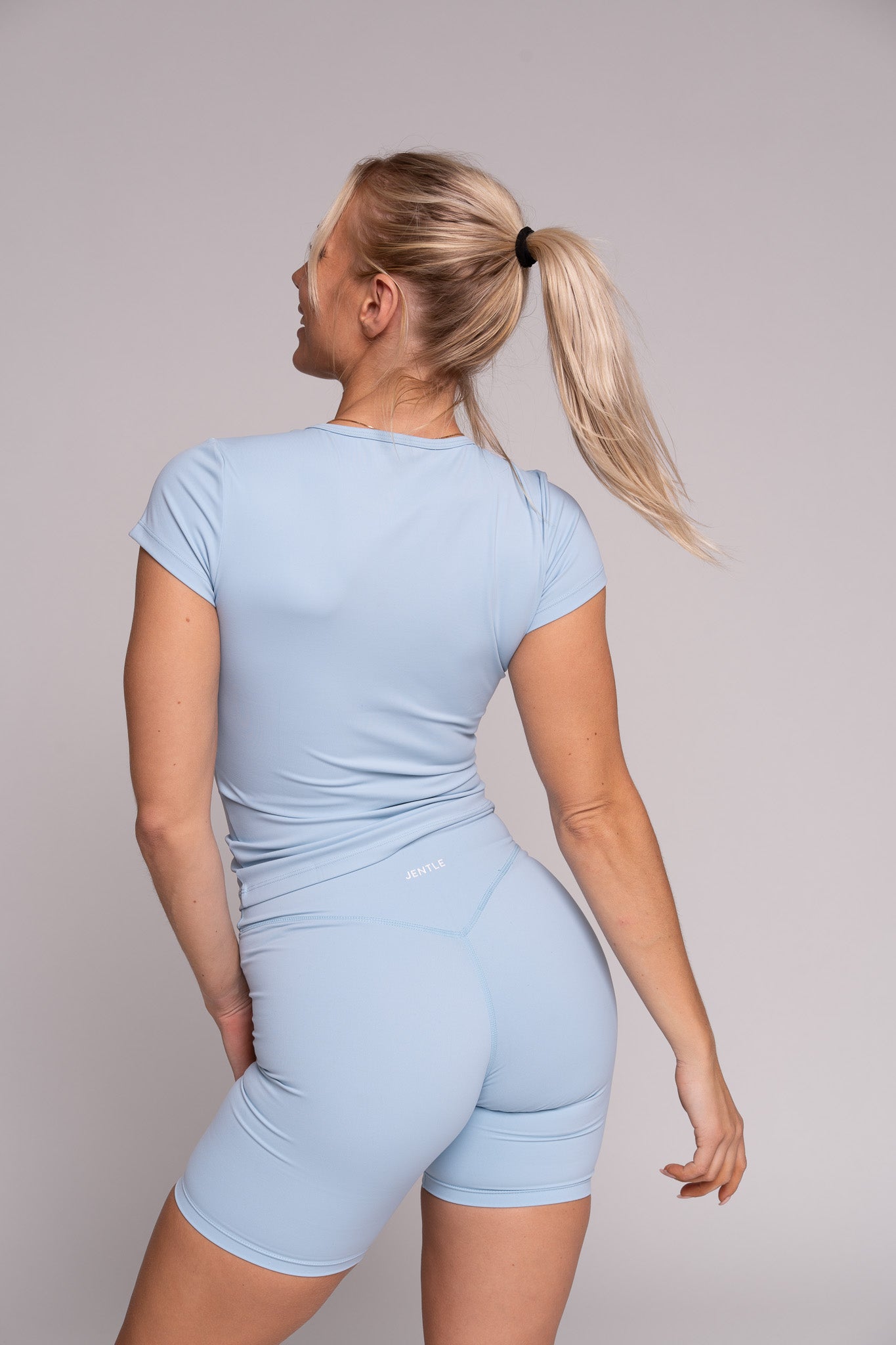 Thrive V-Cut Shorts (Baby Blue) & Thrive T-Shirt (Baby Blue)