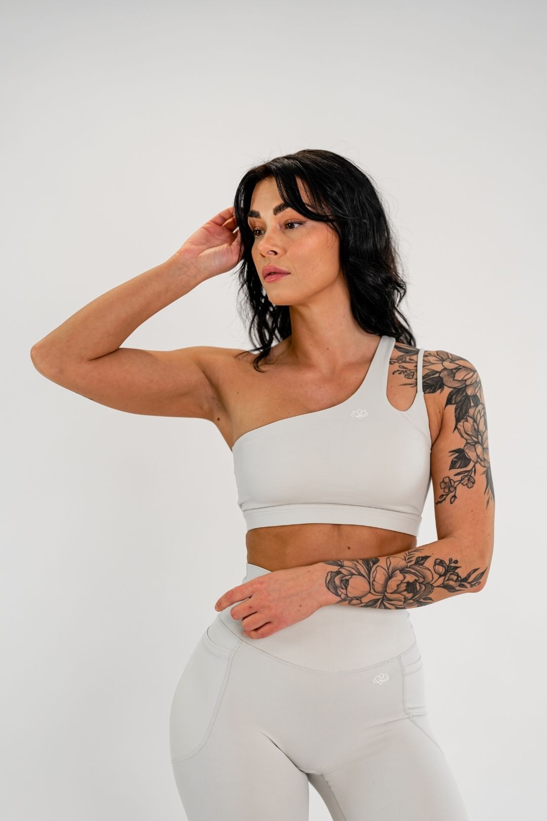 Jentle - Sola One Shoulder Bra (Beige)