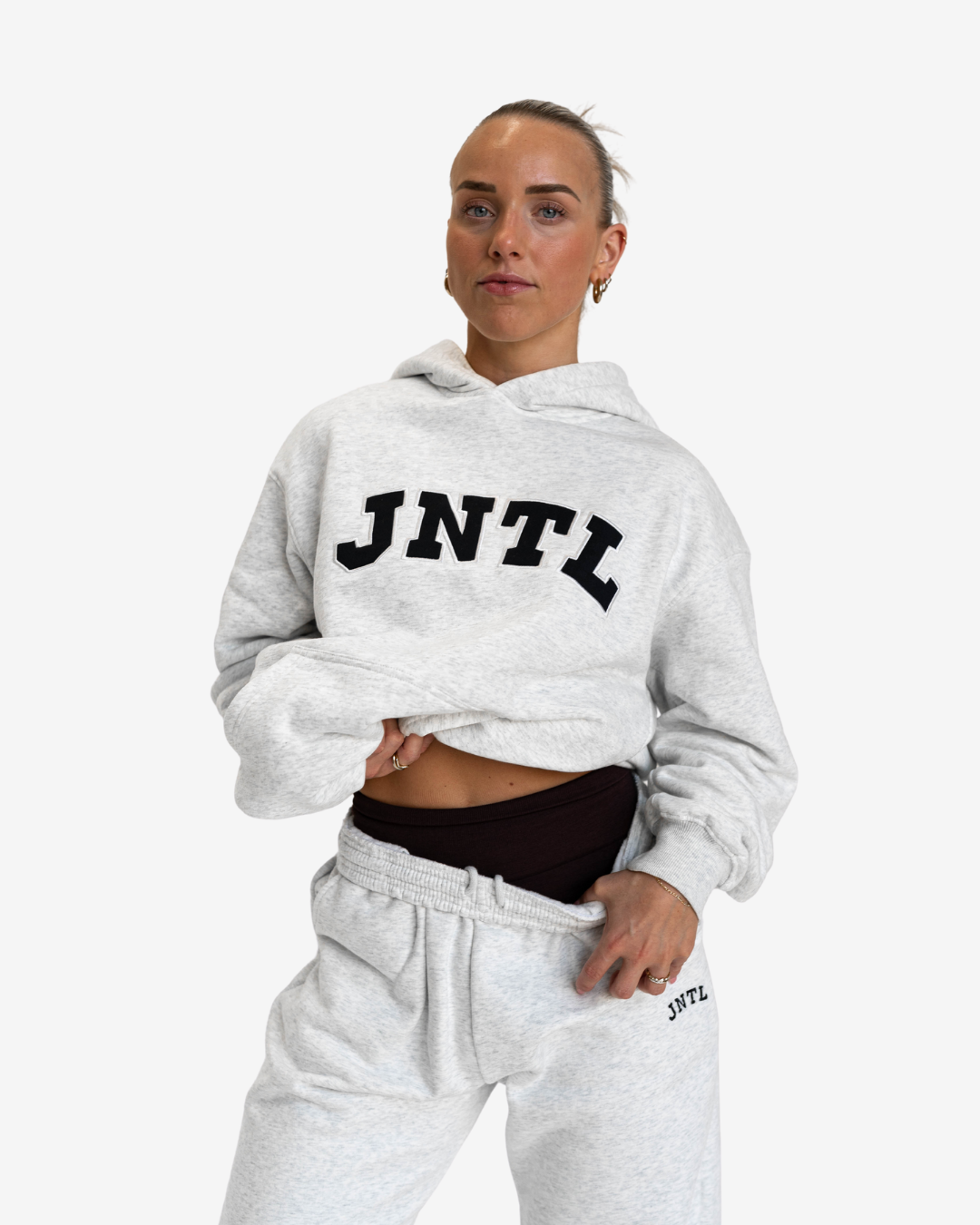 JNTL Oversized Hoodie (Lysgrå)