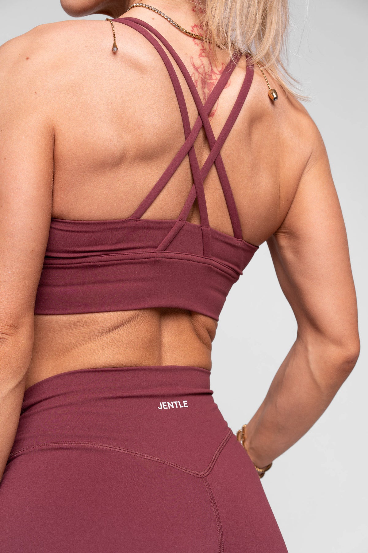 Thrive Active Sports Bra (Bordeaux)