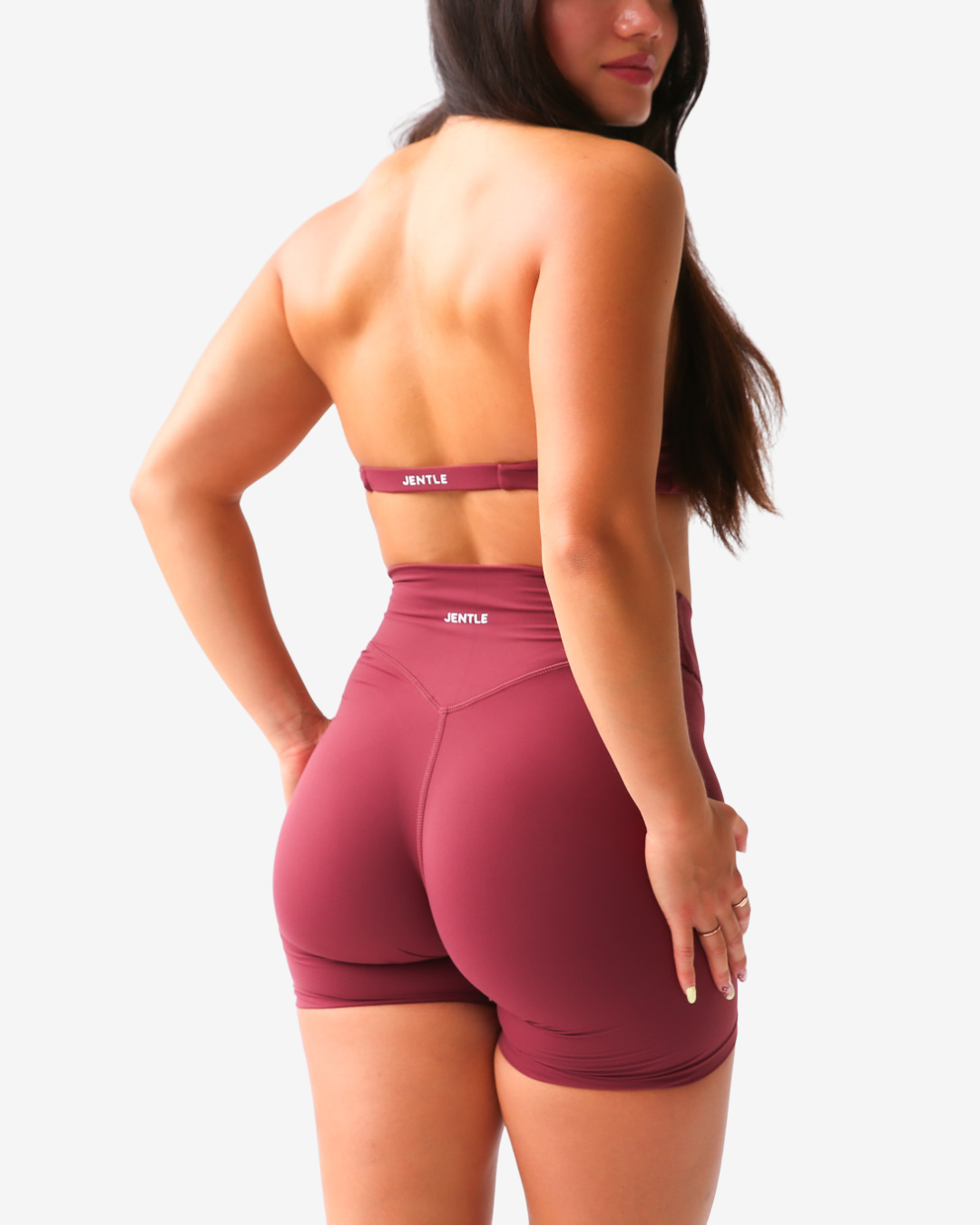 Thrive V-Cut Shorts (Bordeaux)
