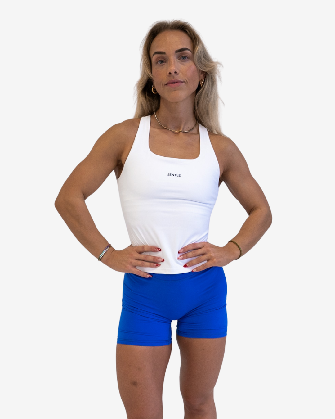 Day Racerback Tennis Tank Top (White)