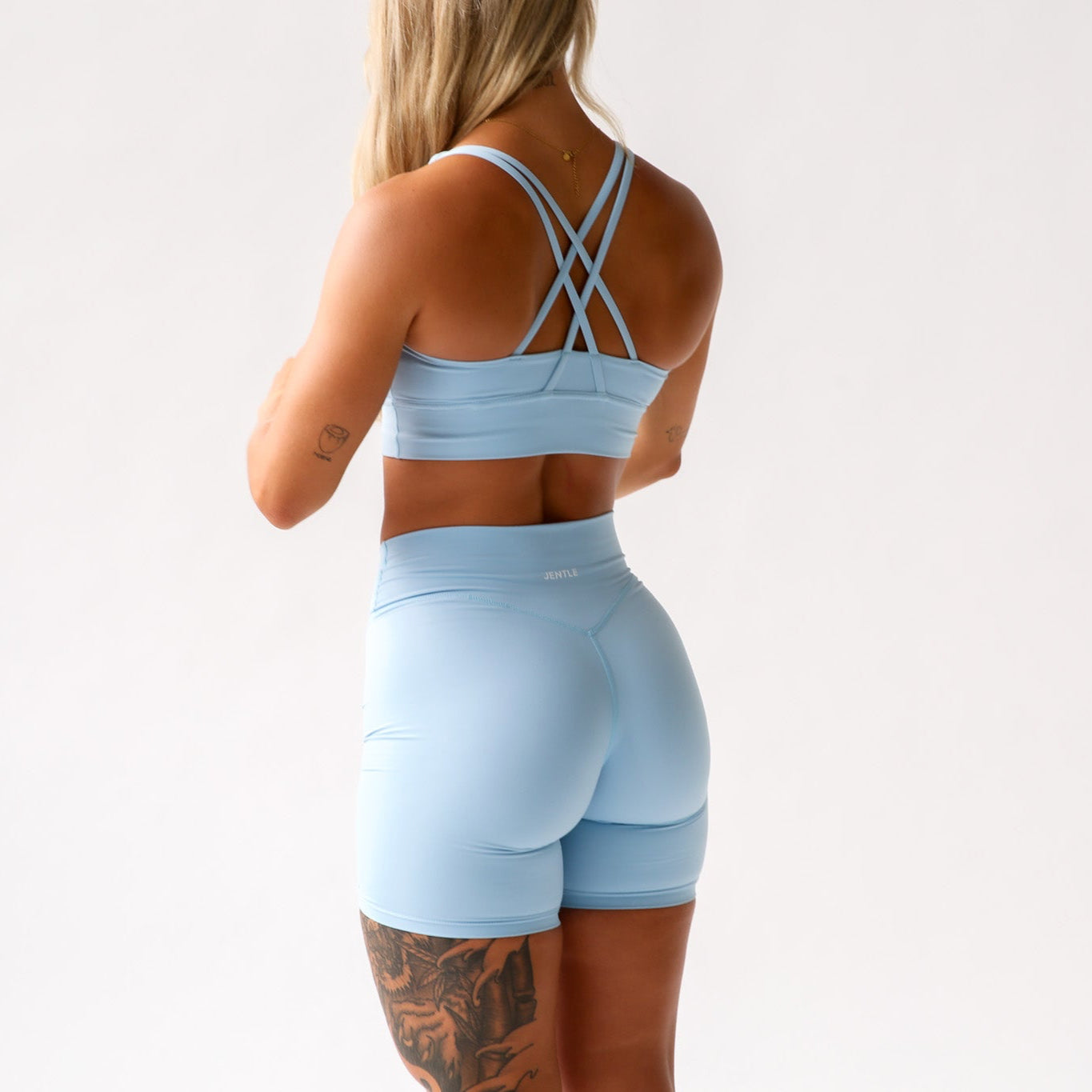 Thrive V-Cut Shorts (Baby Blue)