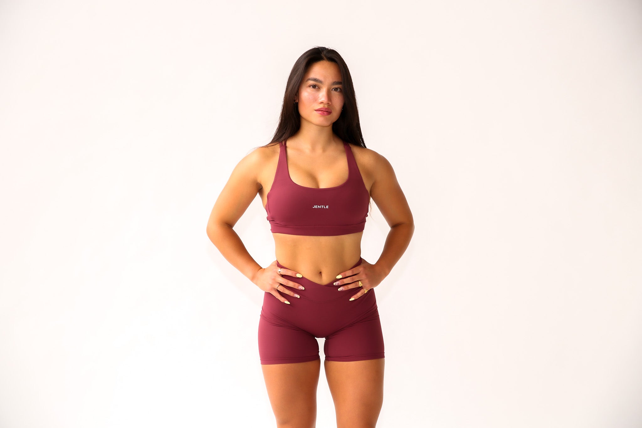 Thrive Active Sports Bra (Bordeaux)