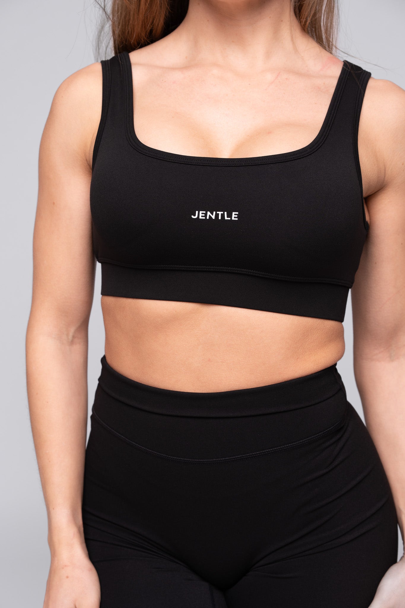 Day Performance Wide Band Sports Bra (Black)