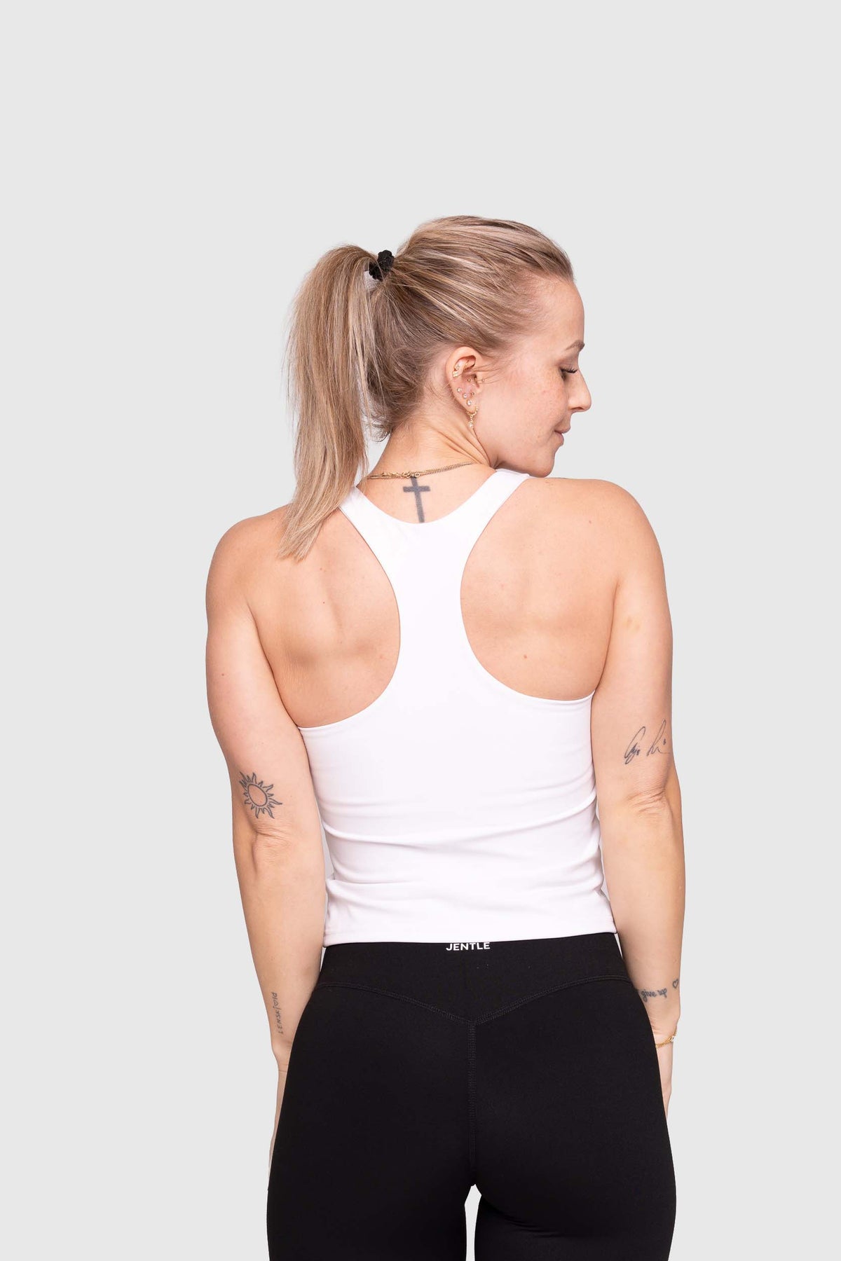 Day Racerback Tennis Tank Top (White)