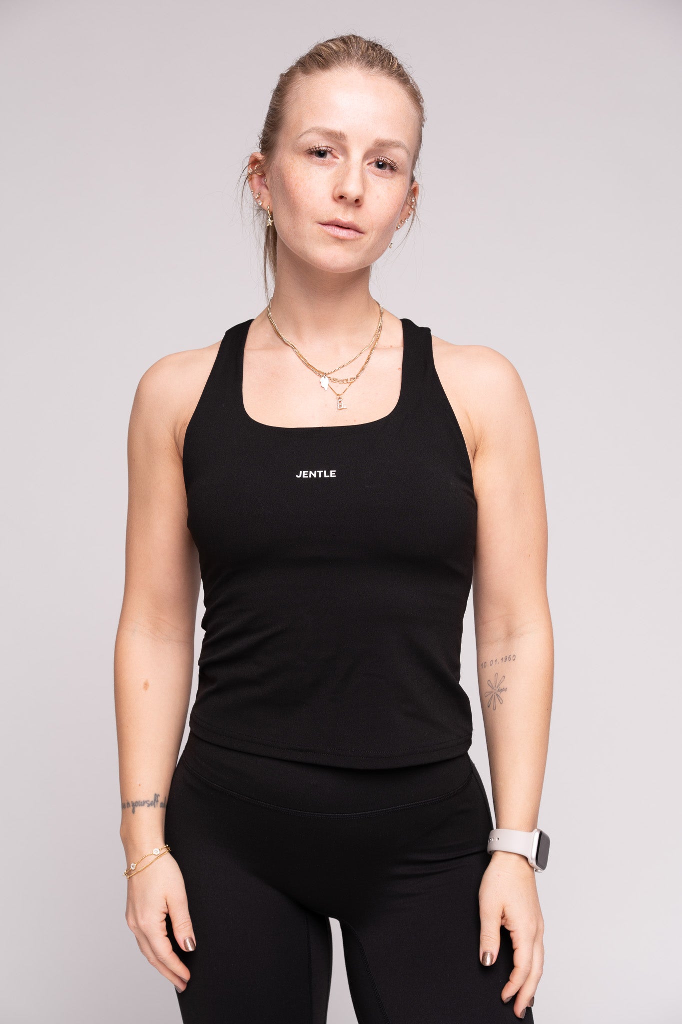 Day Racerback Tennis Tank Top (Black)