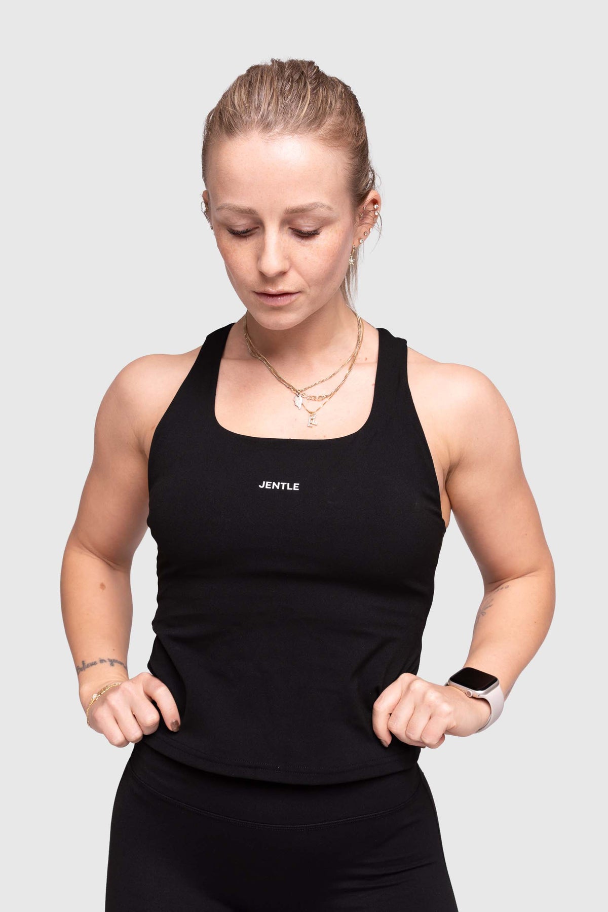 Day Racerback Tennis Tank Top (Black)