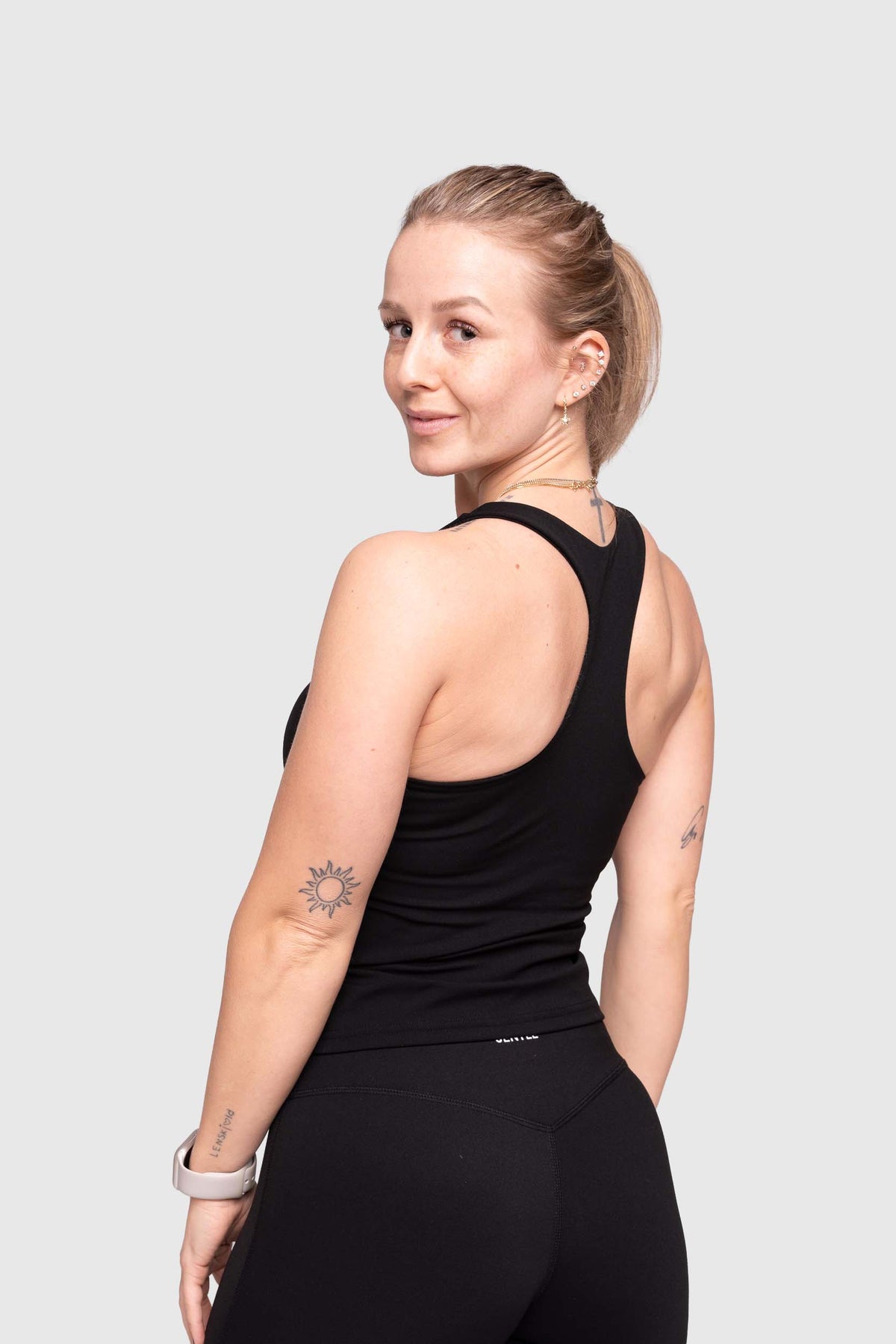 Day Racerback Tennis Tank Top (Black)