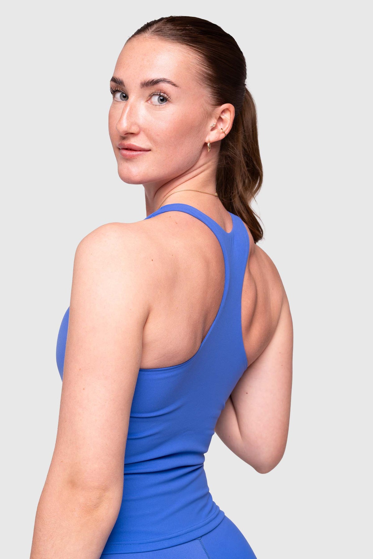 Day Racerback Tennis Tank Top (Blue)