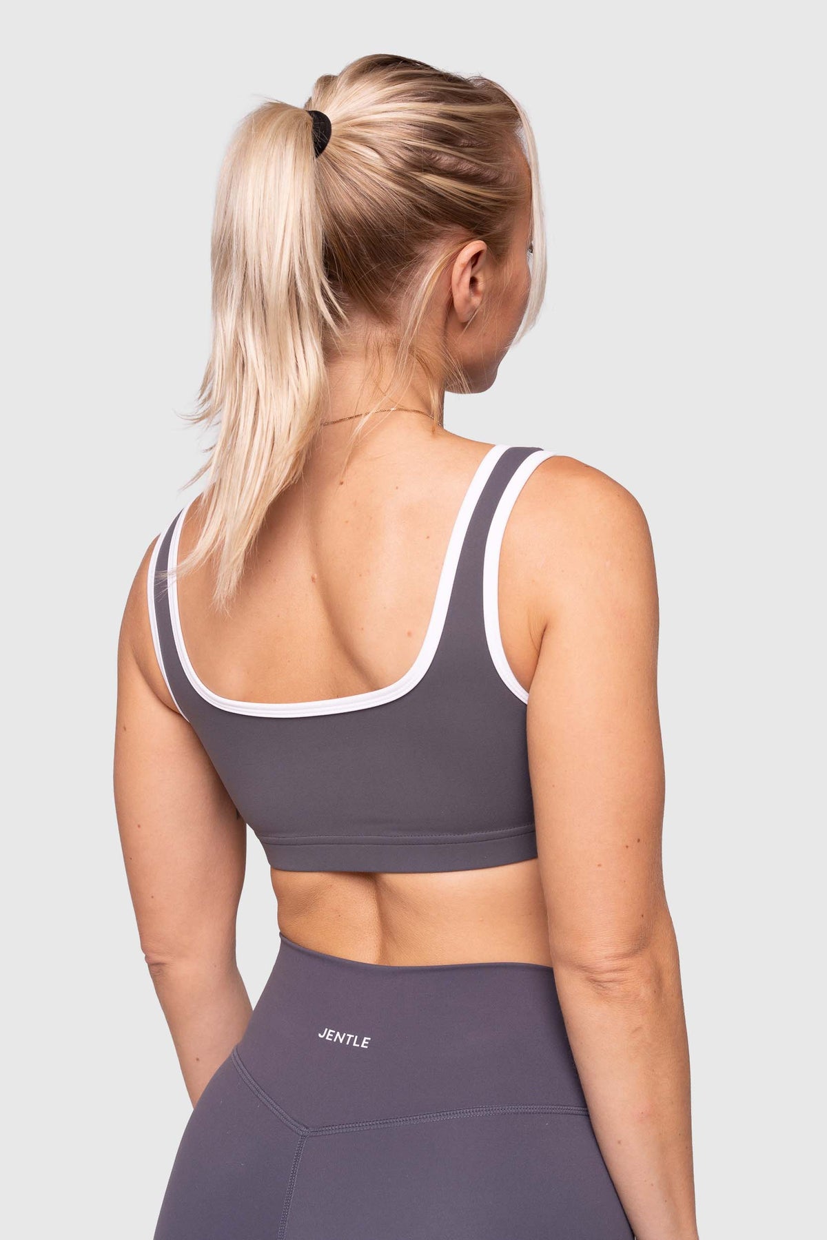 Day Sports Bra (Grey/White)