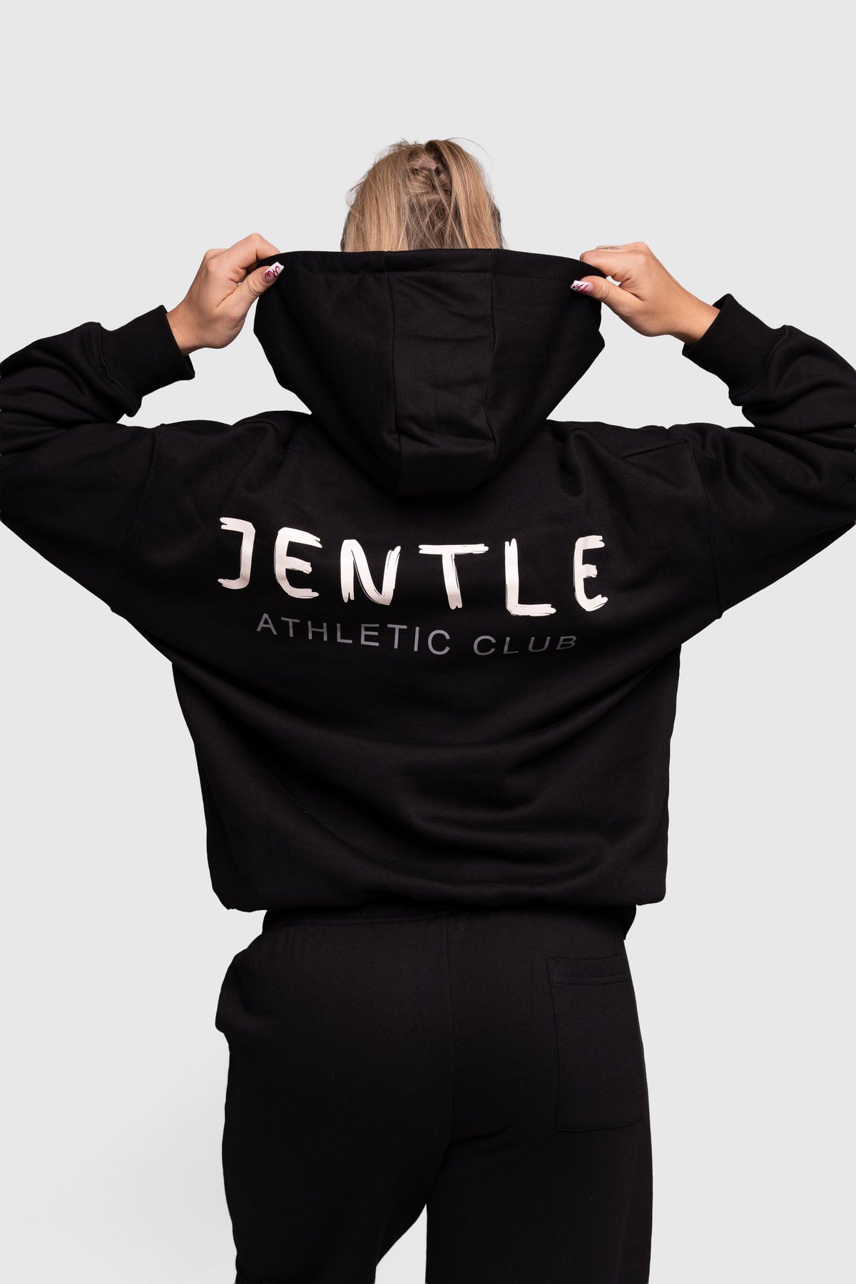 JNTL Oversized Zip Hoodie (Black)