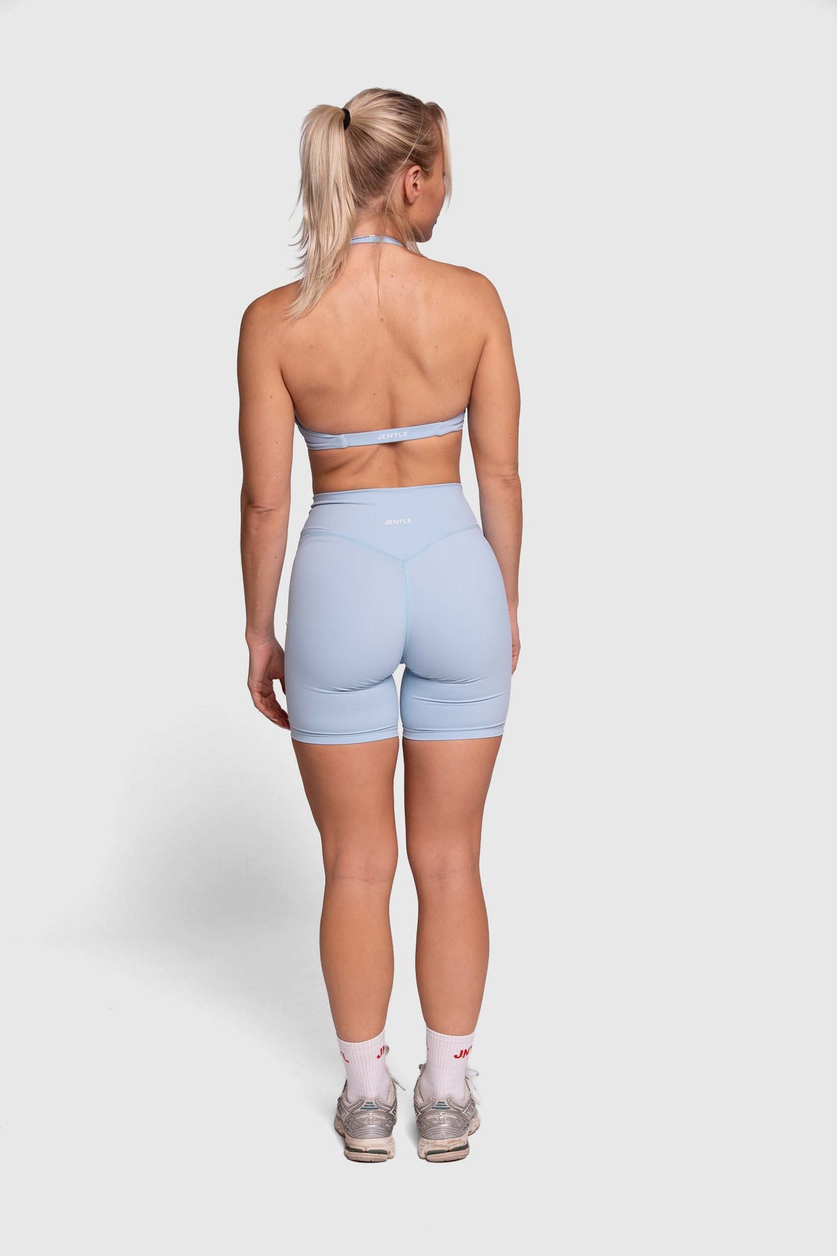 Thrive Halterneck Sports Bra (Baby Blue)