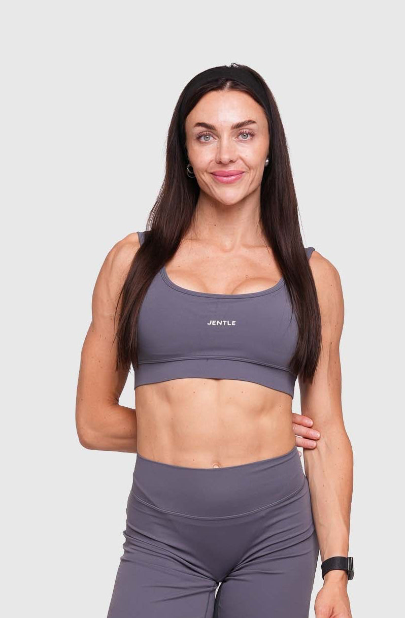 Ease Performance Sports Bra (Dark Grey)