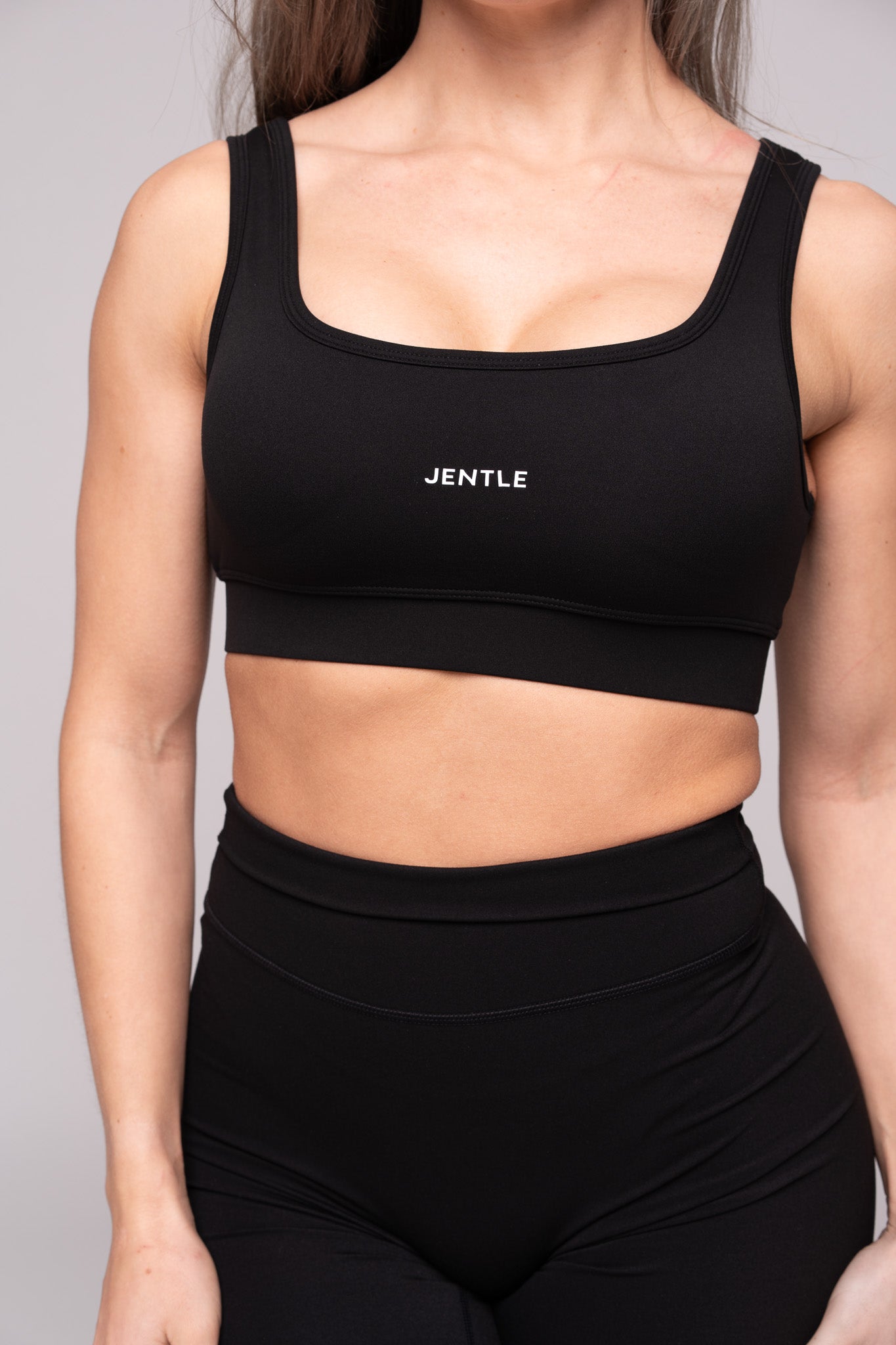 Day Performance Wide Band Sports Bra (Black)
