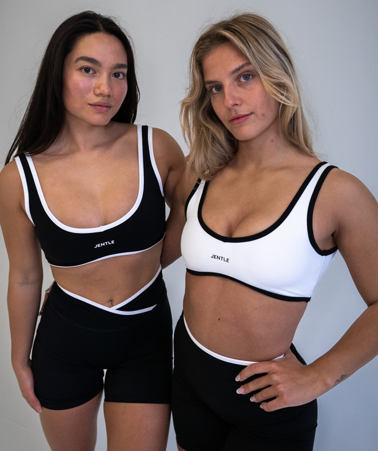 Day Double Line Sports Bra (White)