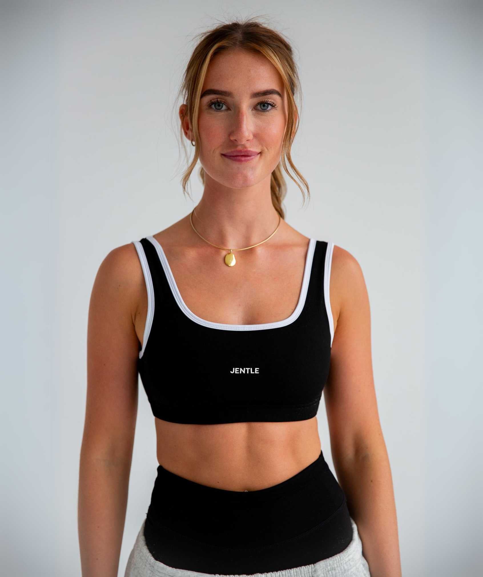 Day Sports Bra (Black/White)