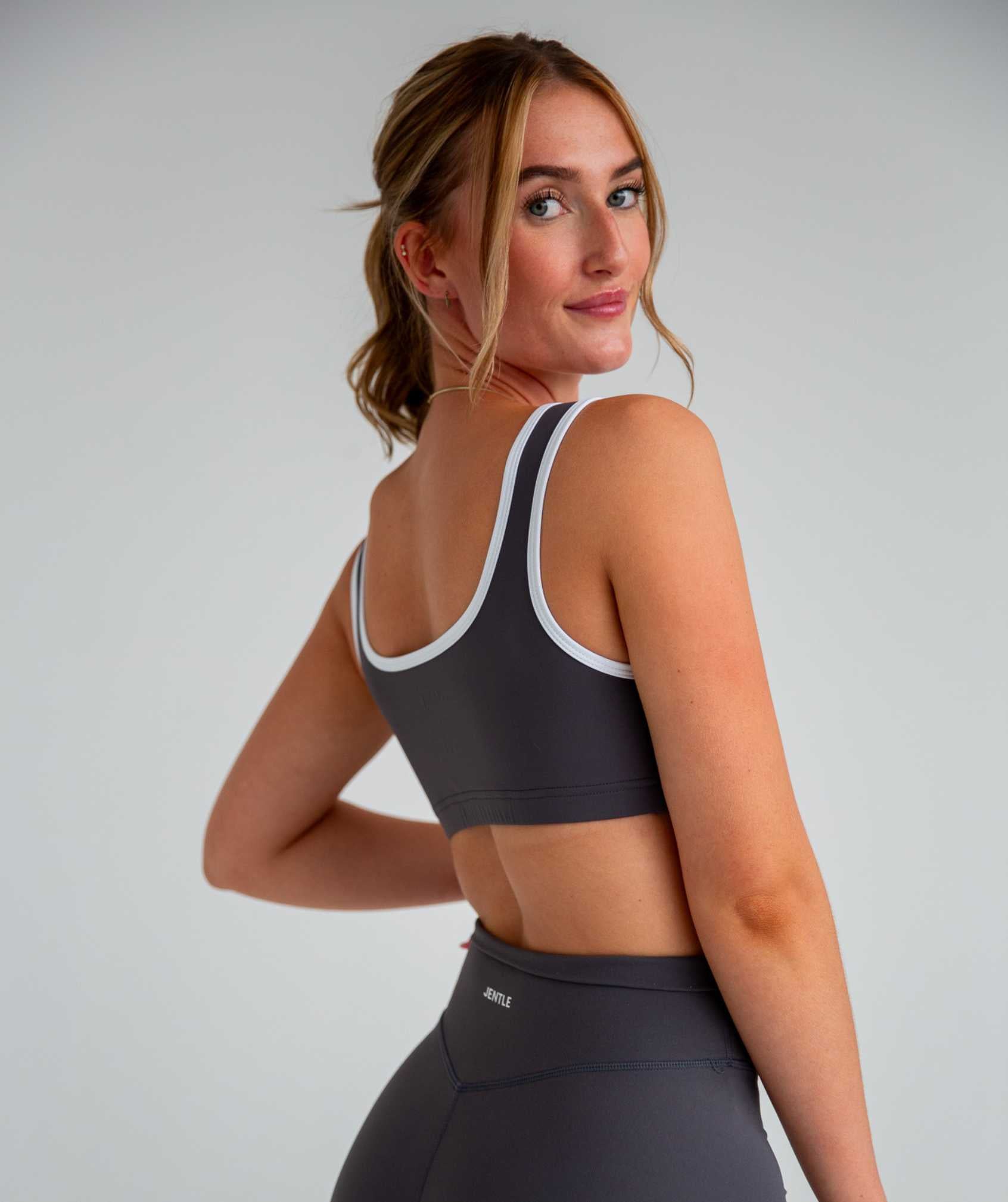 Day Sports Bra (Grey/White)
