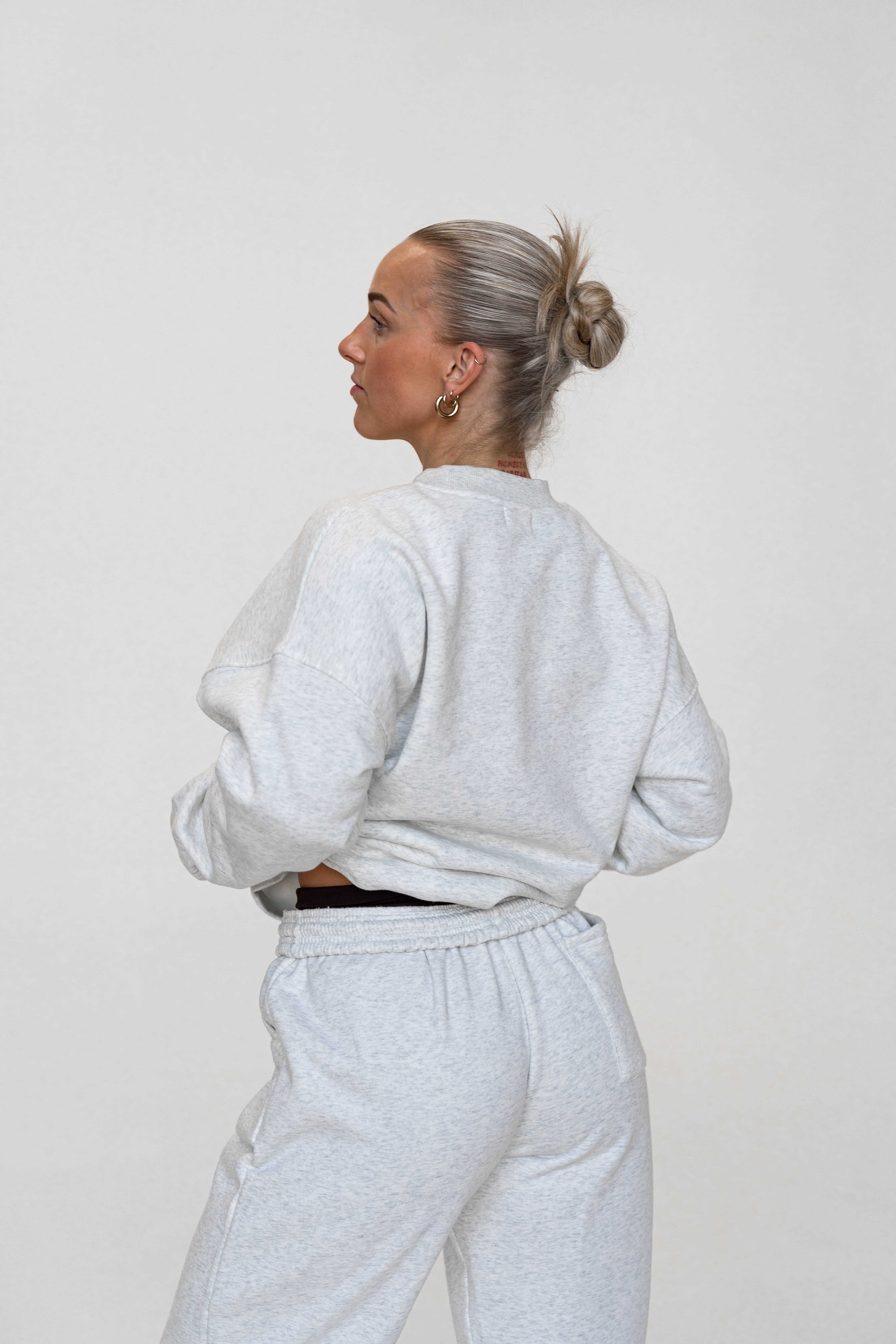 JNTL Oversized Crewneck Sweatshirt (Light Grey)
