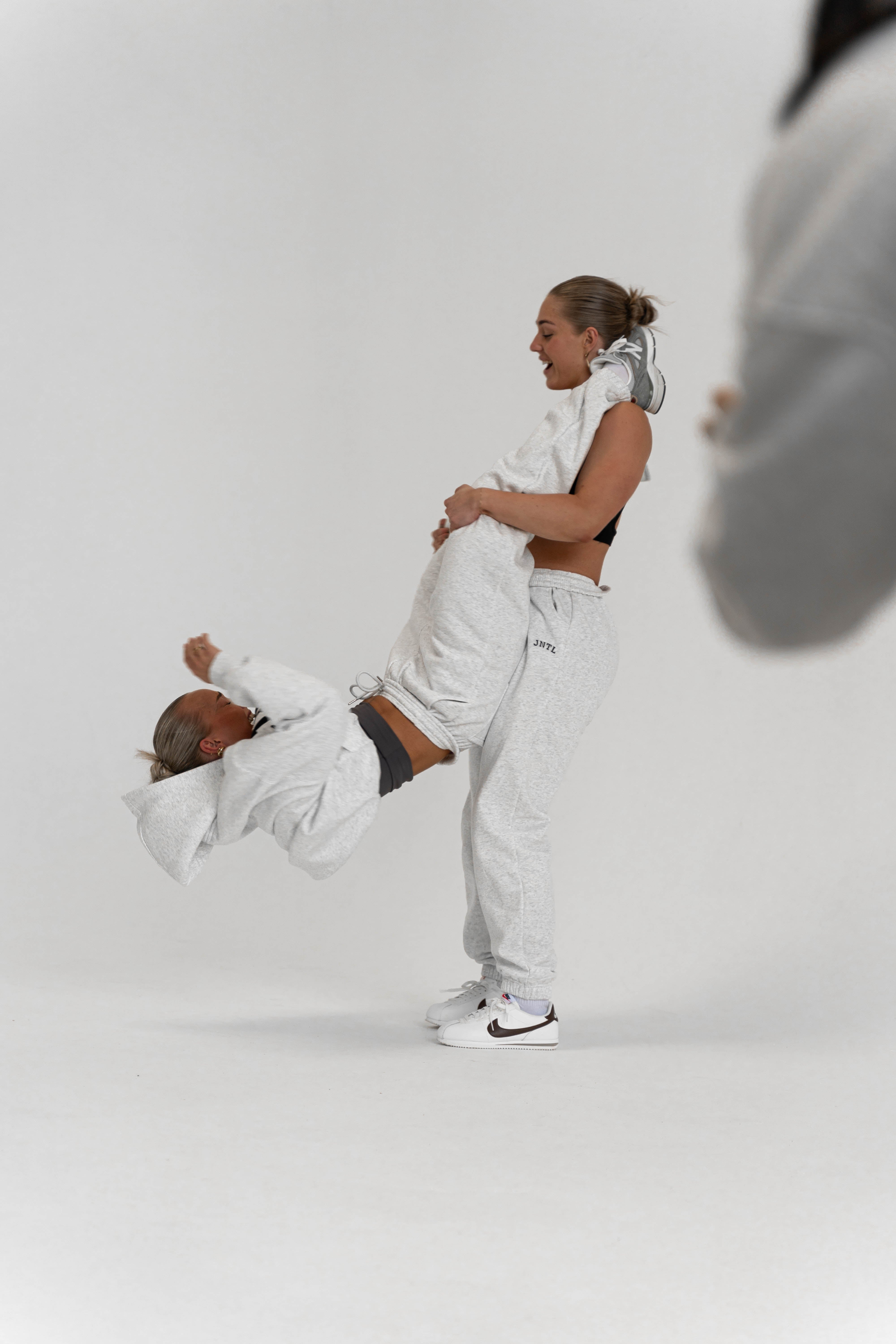 JNTL Sweatpants (Light Grey) & JNTL Oversized Hoodie (Light Grey)
