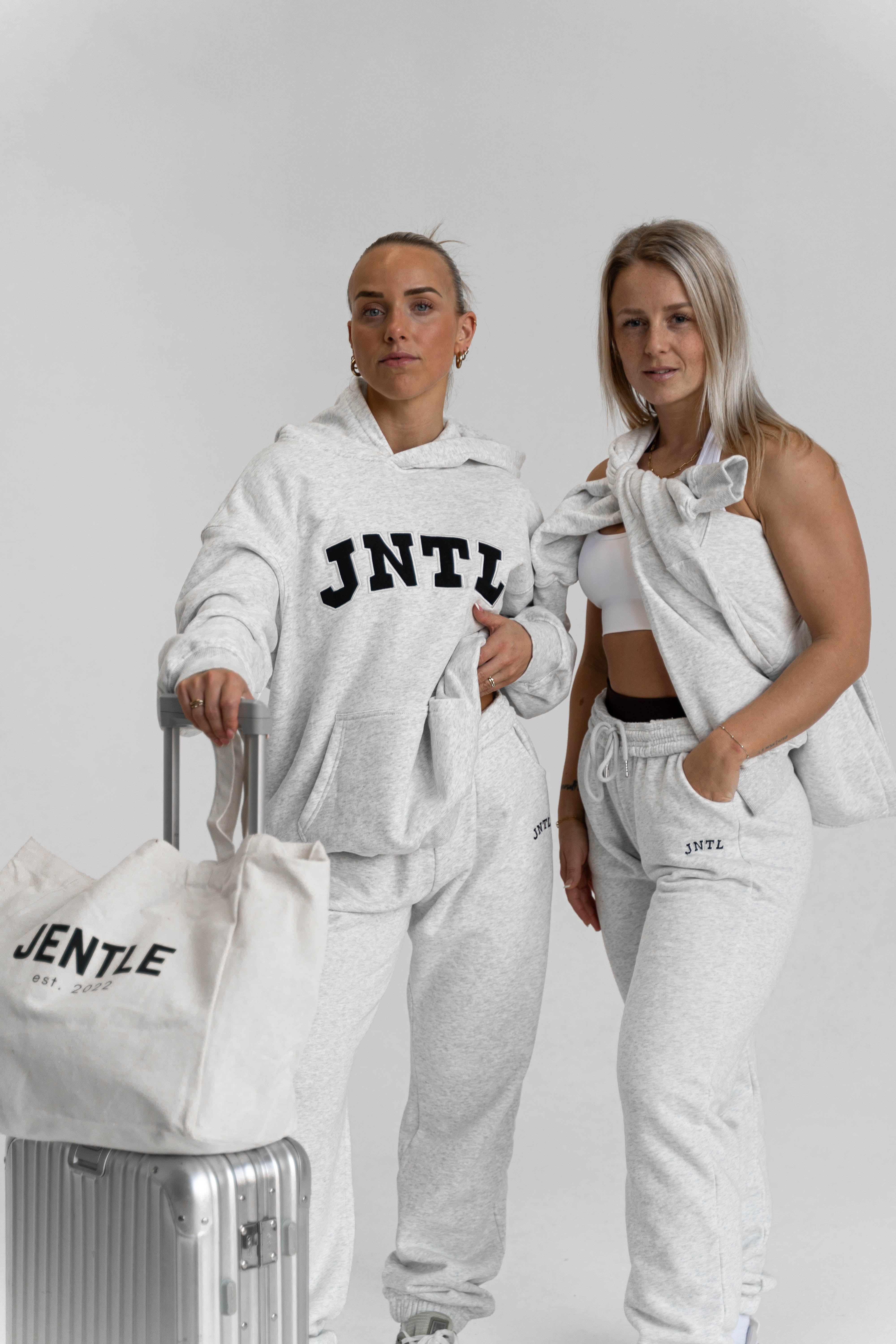 JNTL Sweatpants (Light Grey) & JNTL Oversized Hoodie (Light Grey)
