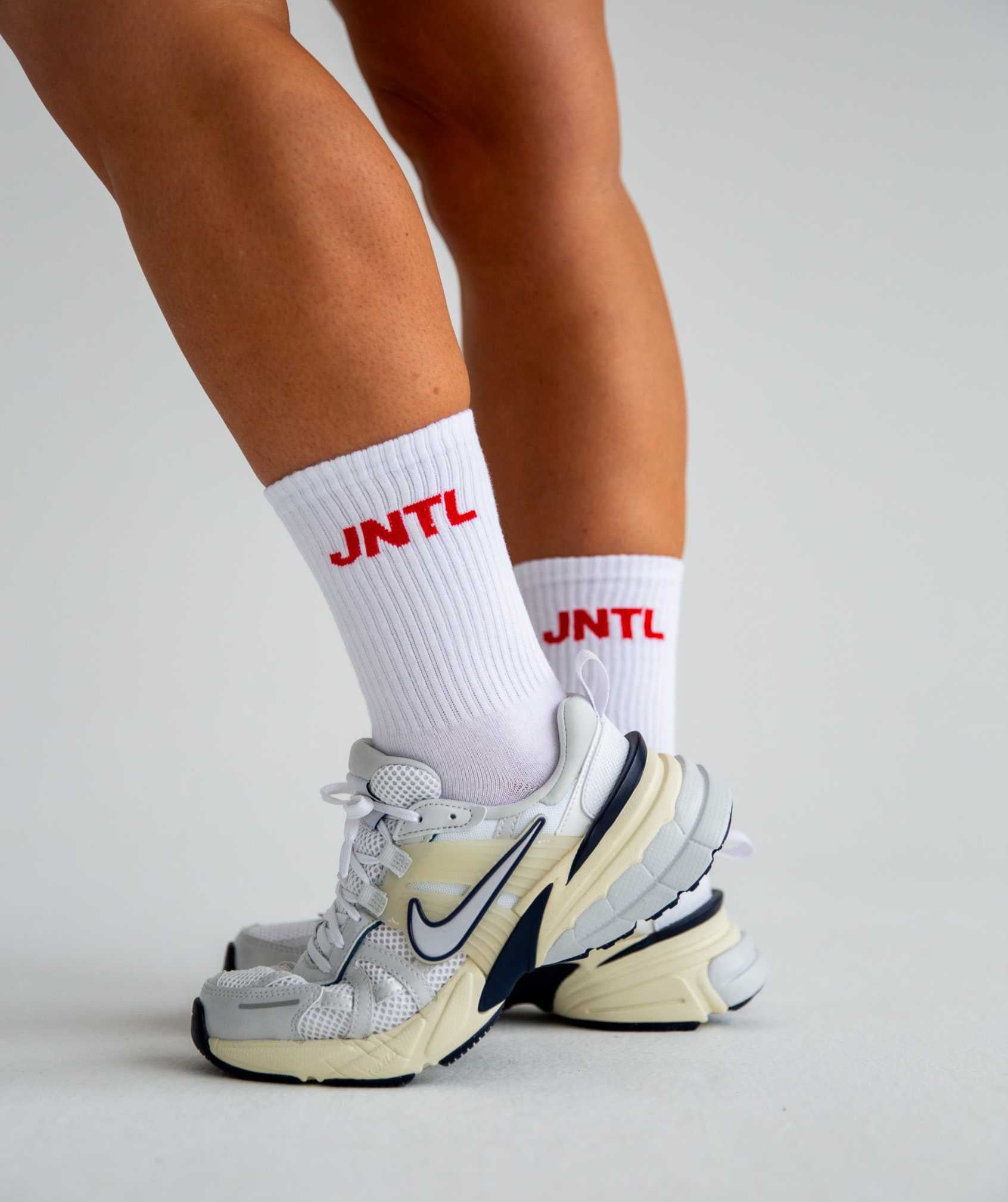 JNTL Socks (White/Red)
