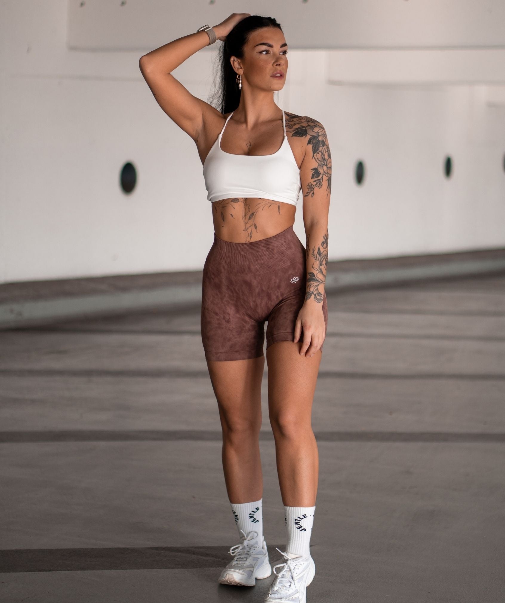 Marble Shorts (Brown)