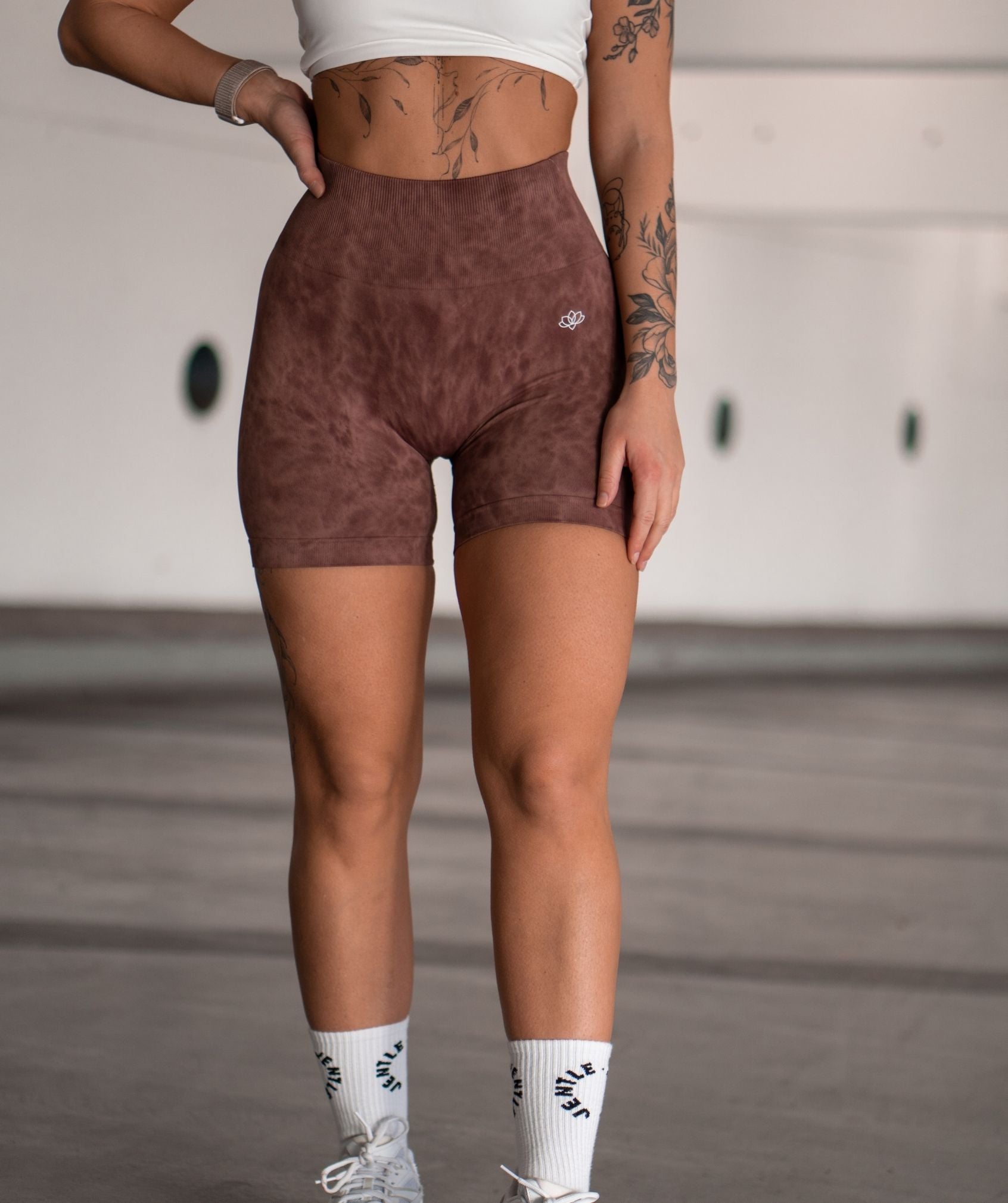 Marble Shorts (Brown)