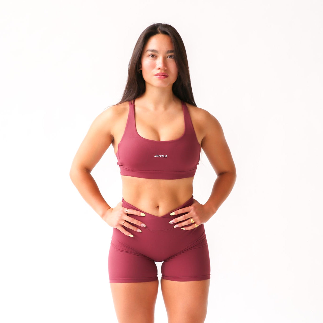 Thrive Active Sports Bra (Bordeaux)