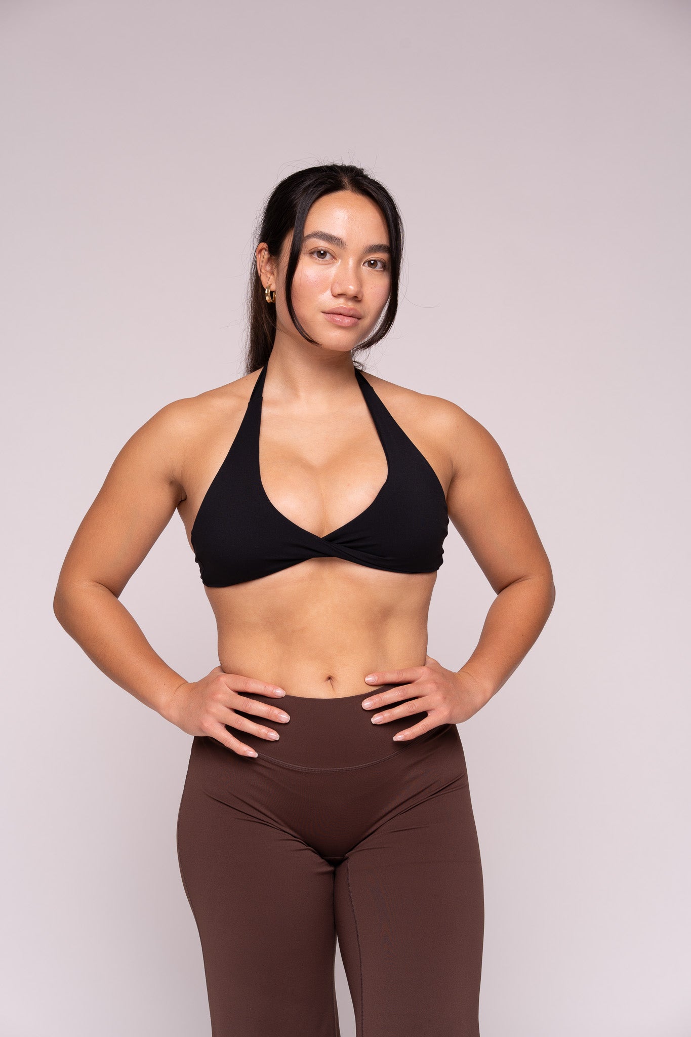 Thrive Halterneck Sports Bra (Black)
